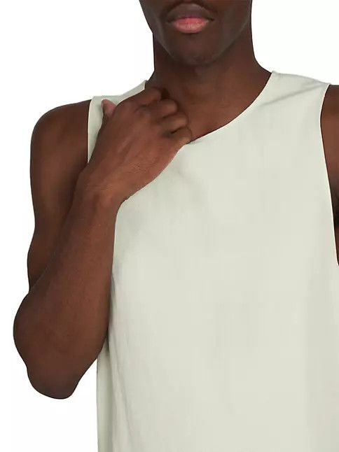 Jil Sander o1y1124 Sleeveless Tank Top in Tea Green Size US XS / EU 42 / 0 - 6 Thumbnail
