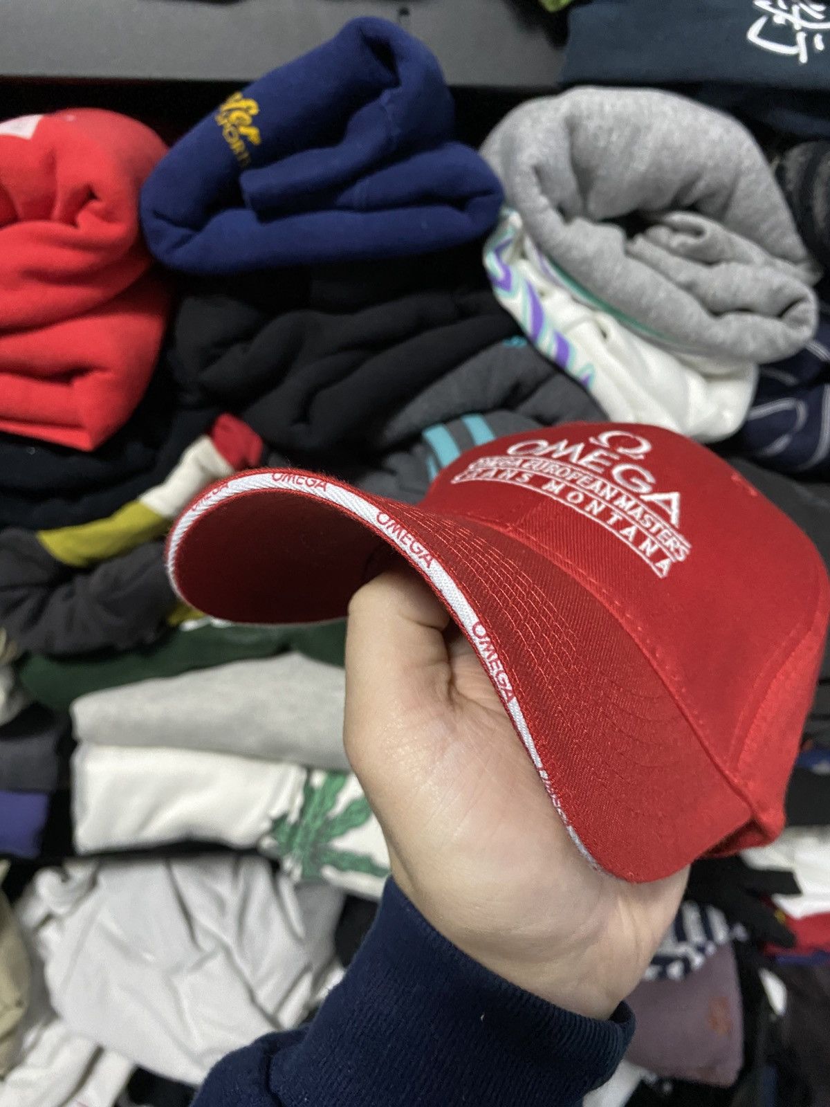 Omega × Vintage Vintage 90s OMEGA Logo Cap Hat Rolex Cartier Omega Size ONE SIZE - 2 Thumbnail
