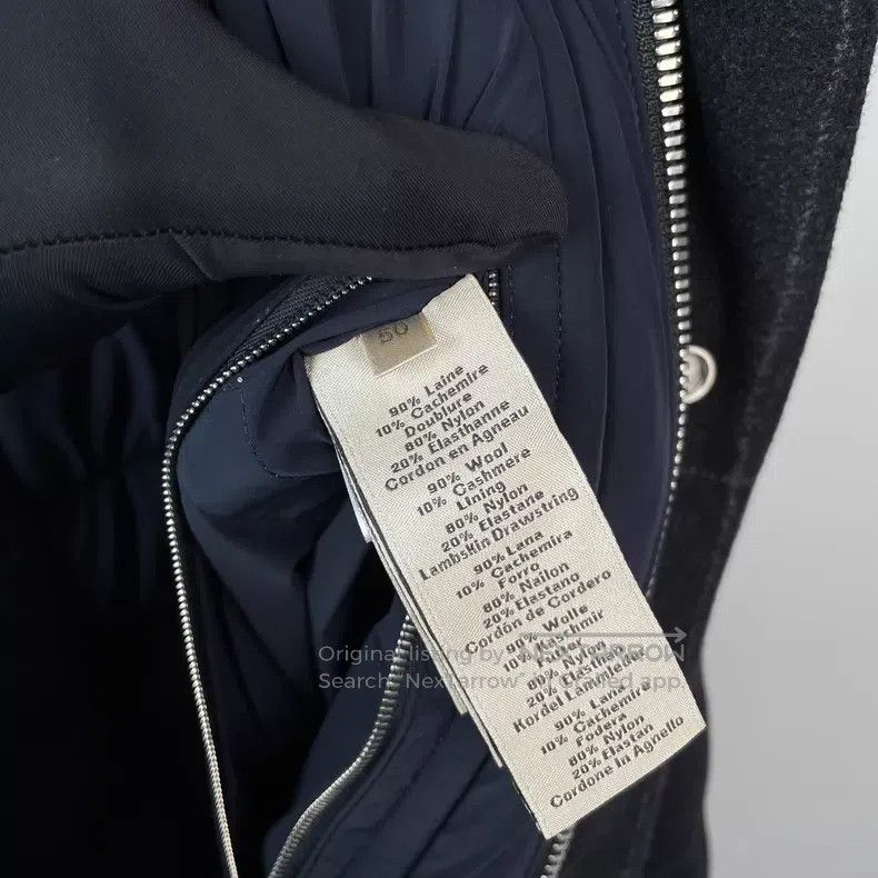 Hermes Hermes Black and Dark Blue Knit Collar Removable Long Cott Size US M / EU 48-50 / 2 - 7 Thumbnail