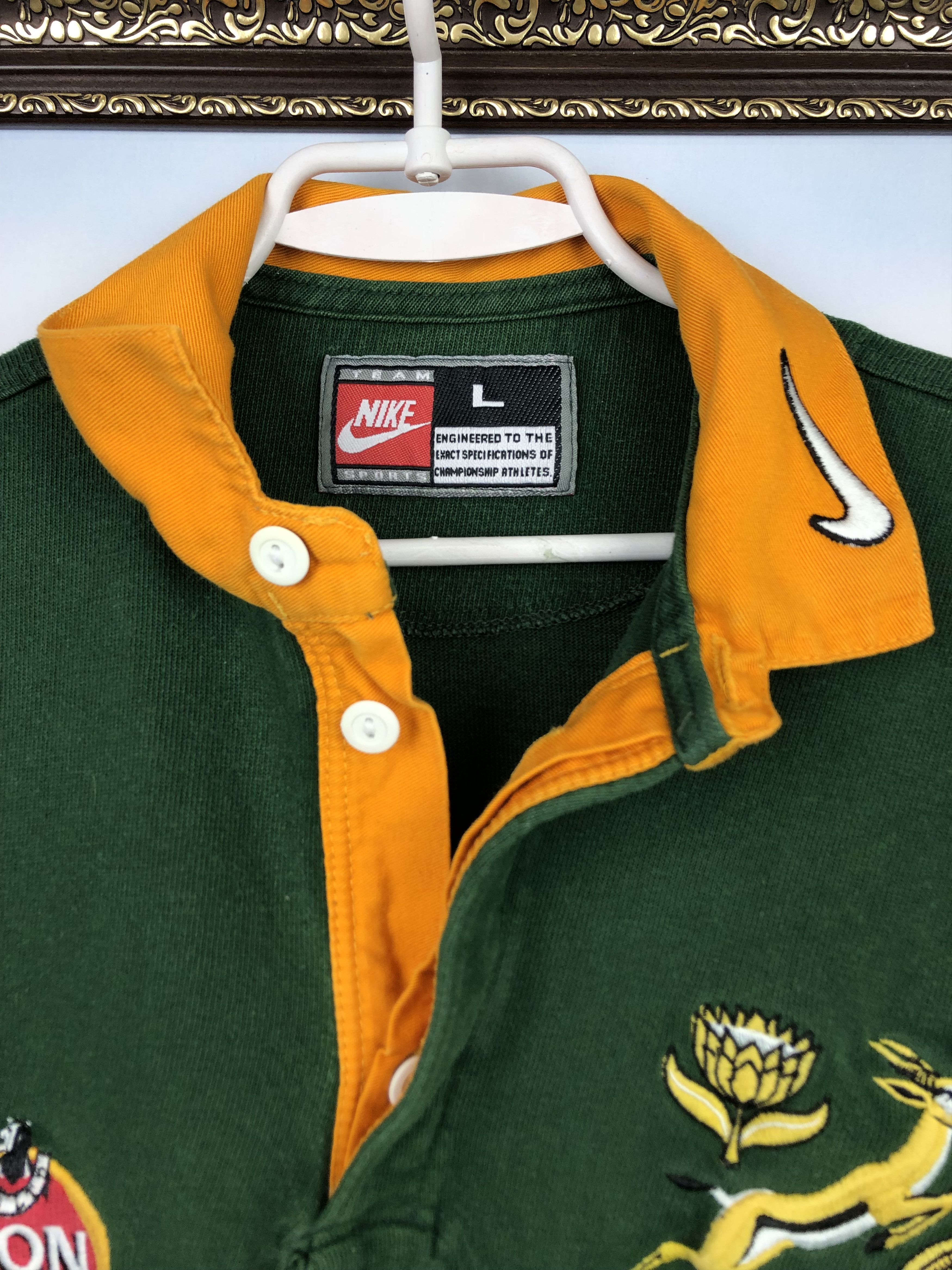 Nike Vintage Nike 90's South Africa Springboks Rugby Jersey Shirt Size US M / EU 48-50 / 2 - 4 Thumbnail
