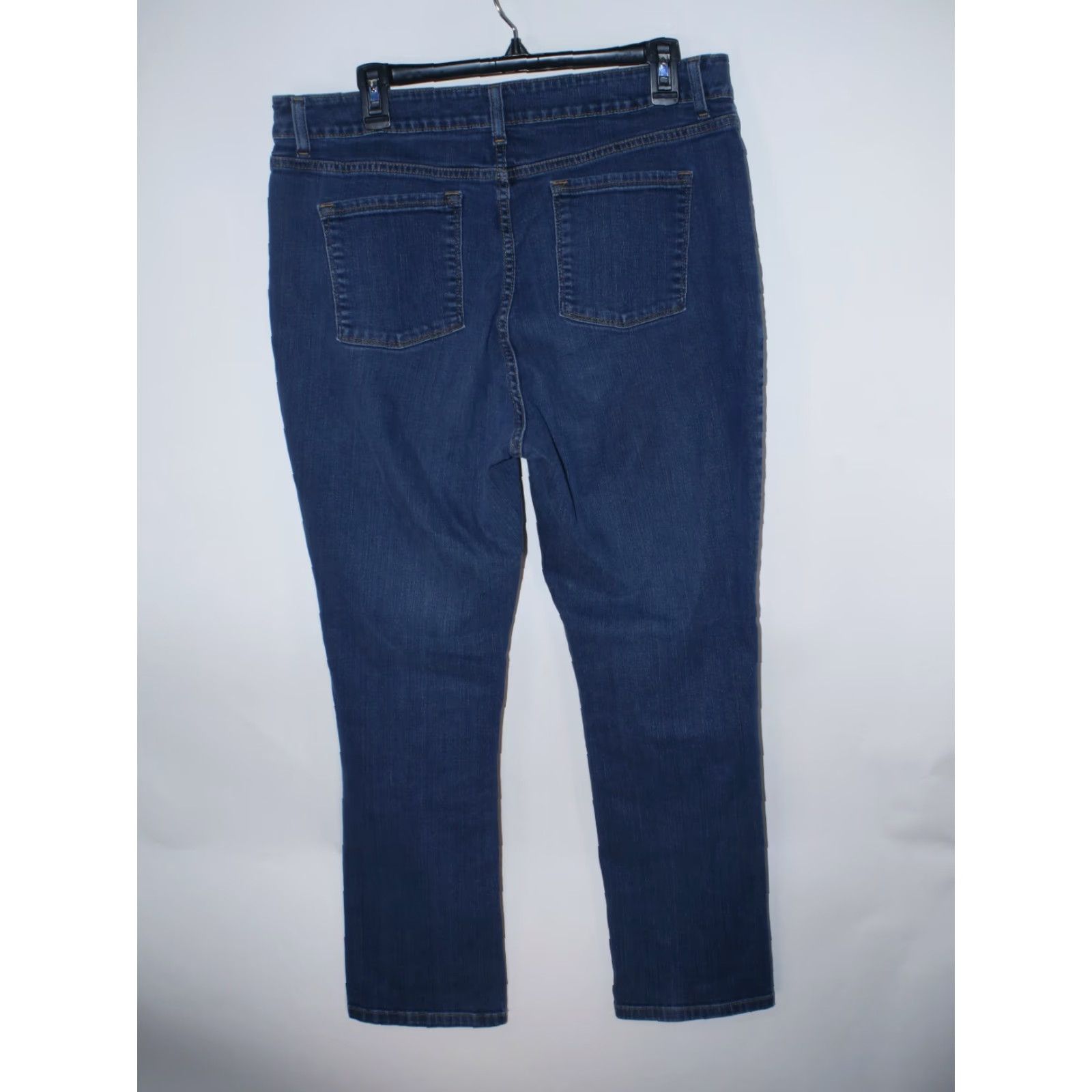 Vintage LL Bean Classic Fit Straight Leg Denim Jeans Women's 16 Blue 32X27 Size 38" / US 16 / IT 52 - 4 Thumbnail