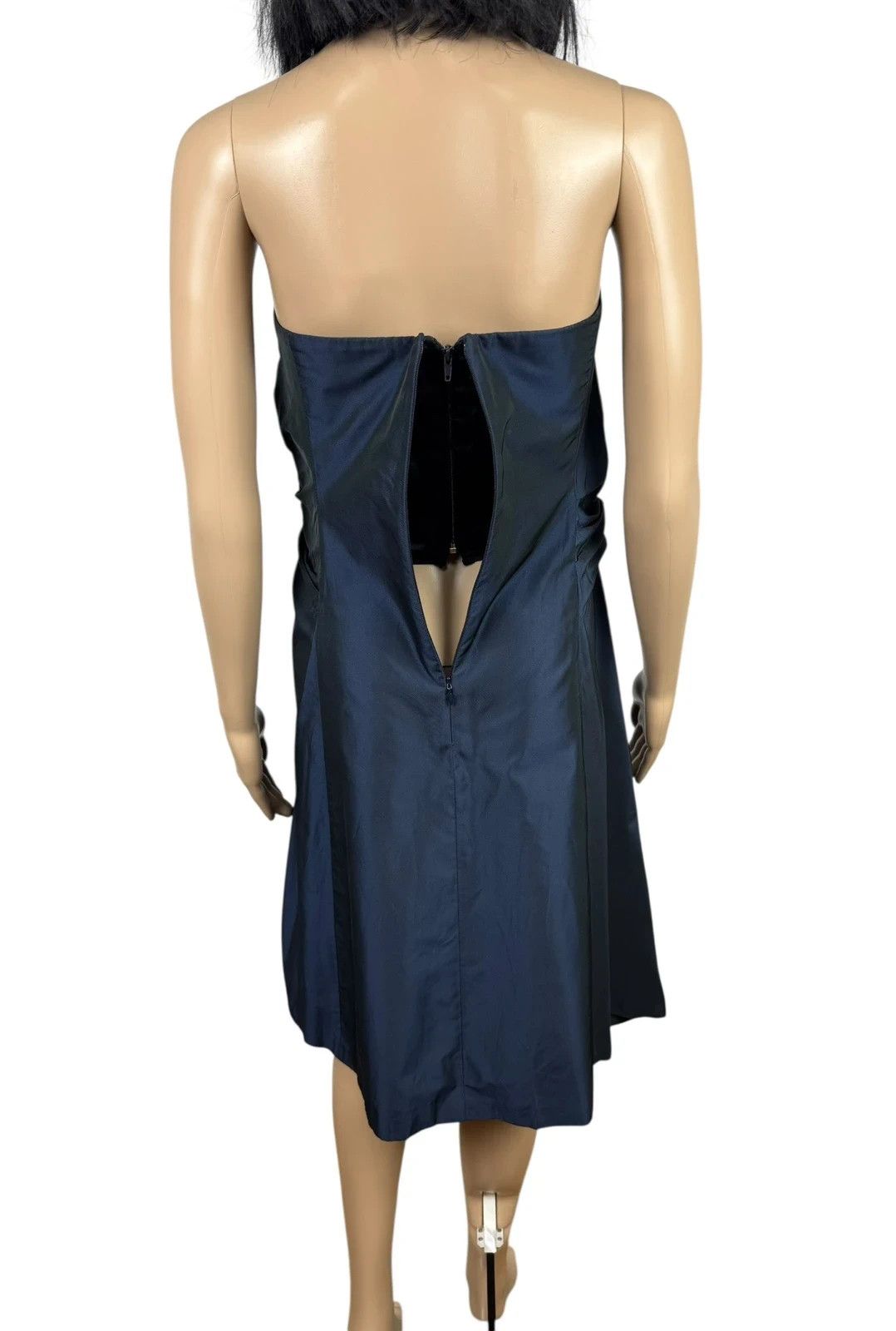 Max Mara Max Mara Pianoforte Silk Dress Strapless Draped Size L / US 10 / IT 46 - 10 Thumbnail
