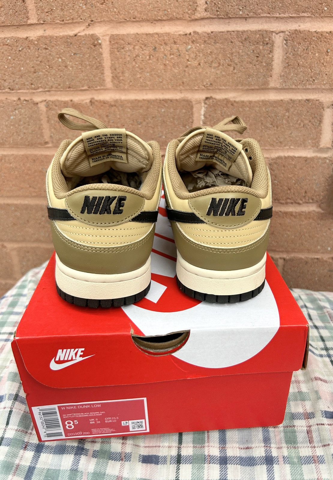 Nike Nike Dunk Low Dark Driftwood Size US 7 / EU 40 - 4 Thumbnail