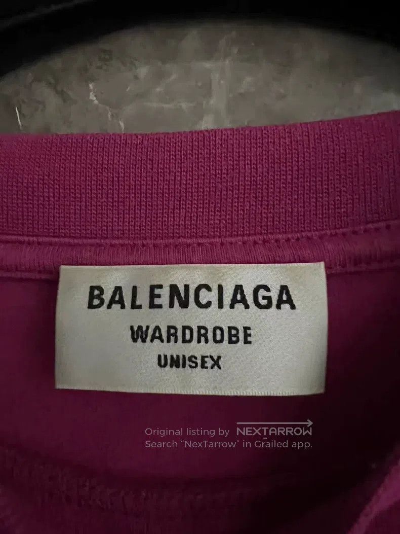 Balenciaga Balenciaga Pink purple Coke embroidered short-sleeve S Size US S / EU 44-46 / 1 - 4 Thumbnail