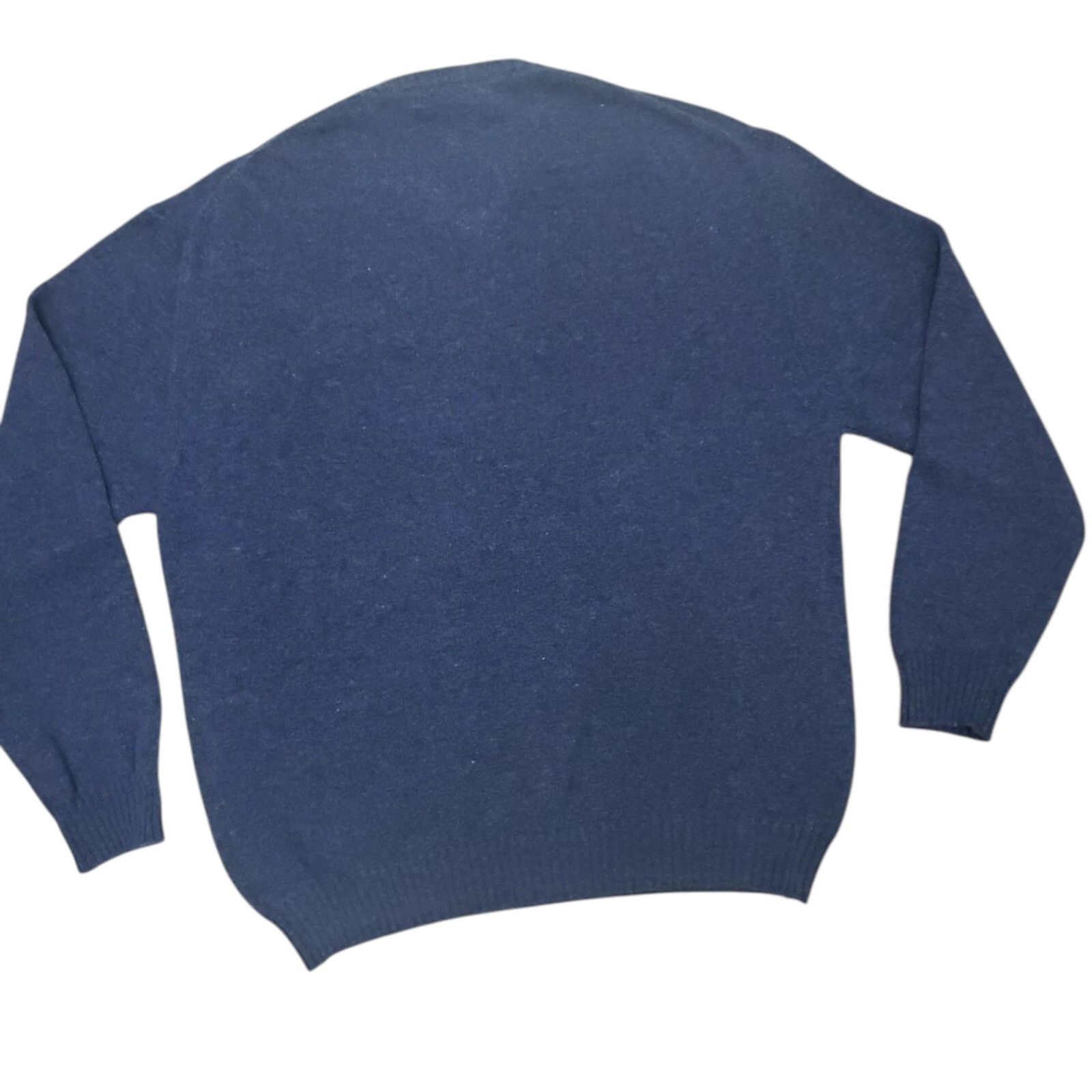 Brock Collection Amherst & Brock Made in Italy Lambs Wool Sweater V Neck XL Size US XL / EU 56 / 4 - 3 Thumbnail