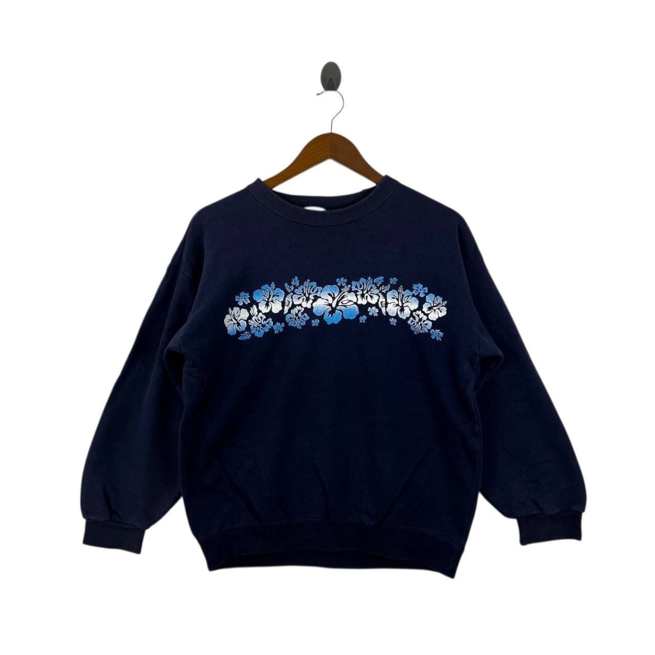 Vintage Vintage SUNNY BOON HIBISCUS Floral Flower Hawaii Sweatshirt Size M / US 6-8 / IT 42-44 - 1 Thumbnail