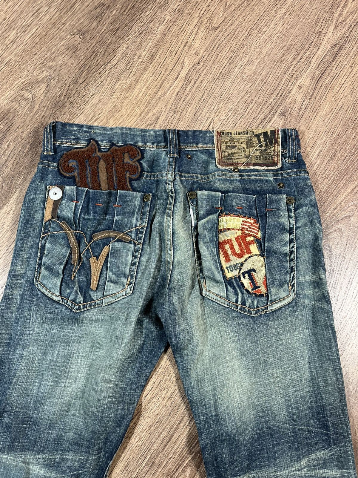 Japanese Brand Tough Vintage Distressed Denim Pants Jeans Size US 32 / EU 48 - 19 Thumbnail