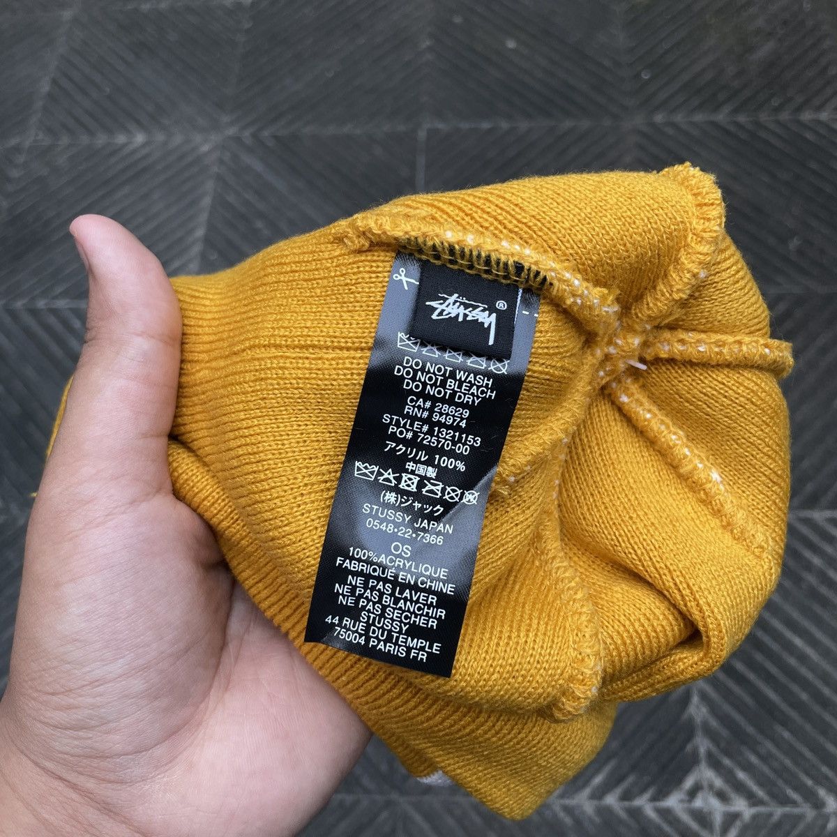 Stussy STUSSY SPORT BEANIE YELLOW OSFA Size ONE SIZE - 5 Thumbnail