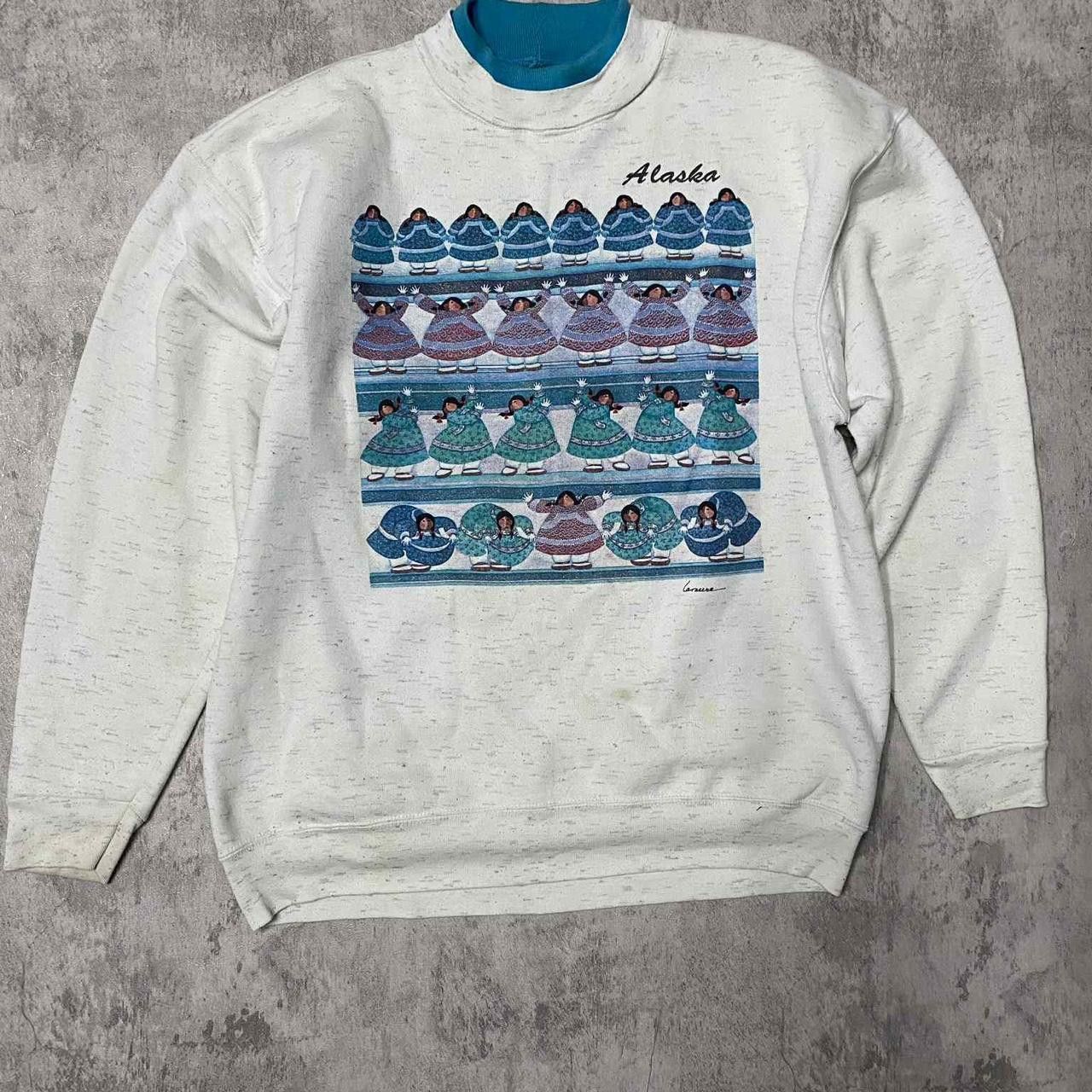 Other White vintage Alaska crewneck sweatshirt alaska Size US XL / EU 56 / 4 - 1 Thumbnail