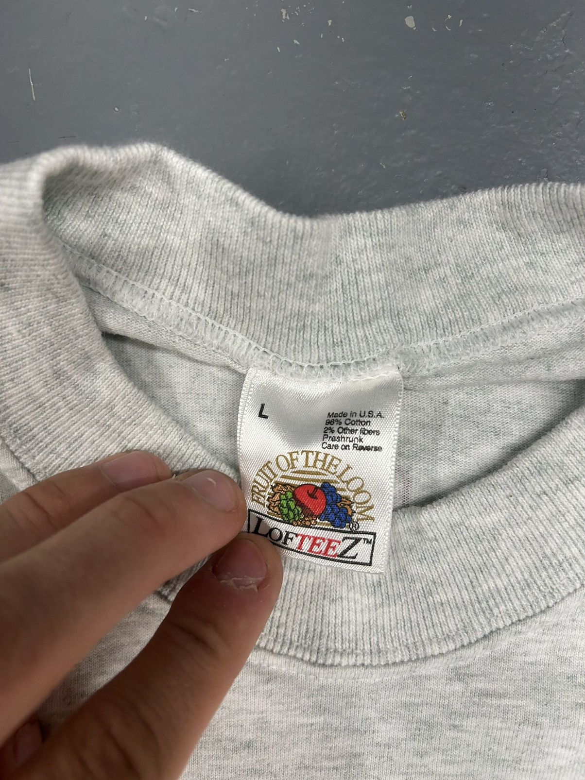 Vintage Crazy Vintage 90s Essential Intelecom Graphic Grey T-shirt Size US L / EU 52-54 / 3 - 4 Thumbnail