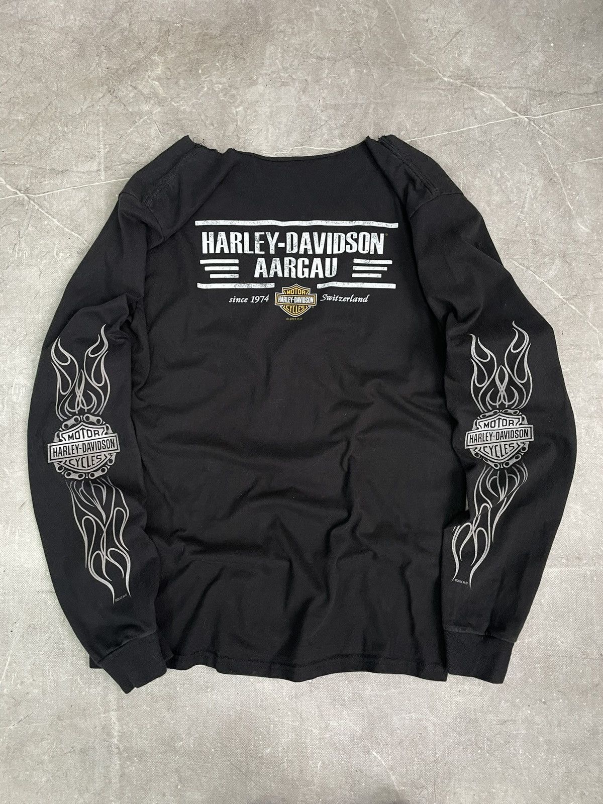 Harley Davidson Harley Davidson style faded flames eagles 90s style hype Size US M / EU 48-50 / 2 - 8 Thumbnail