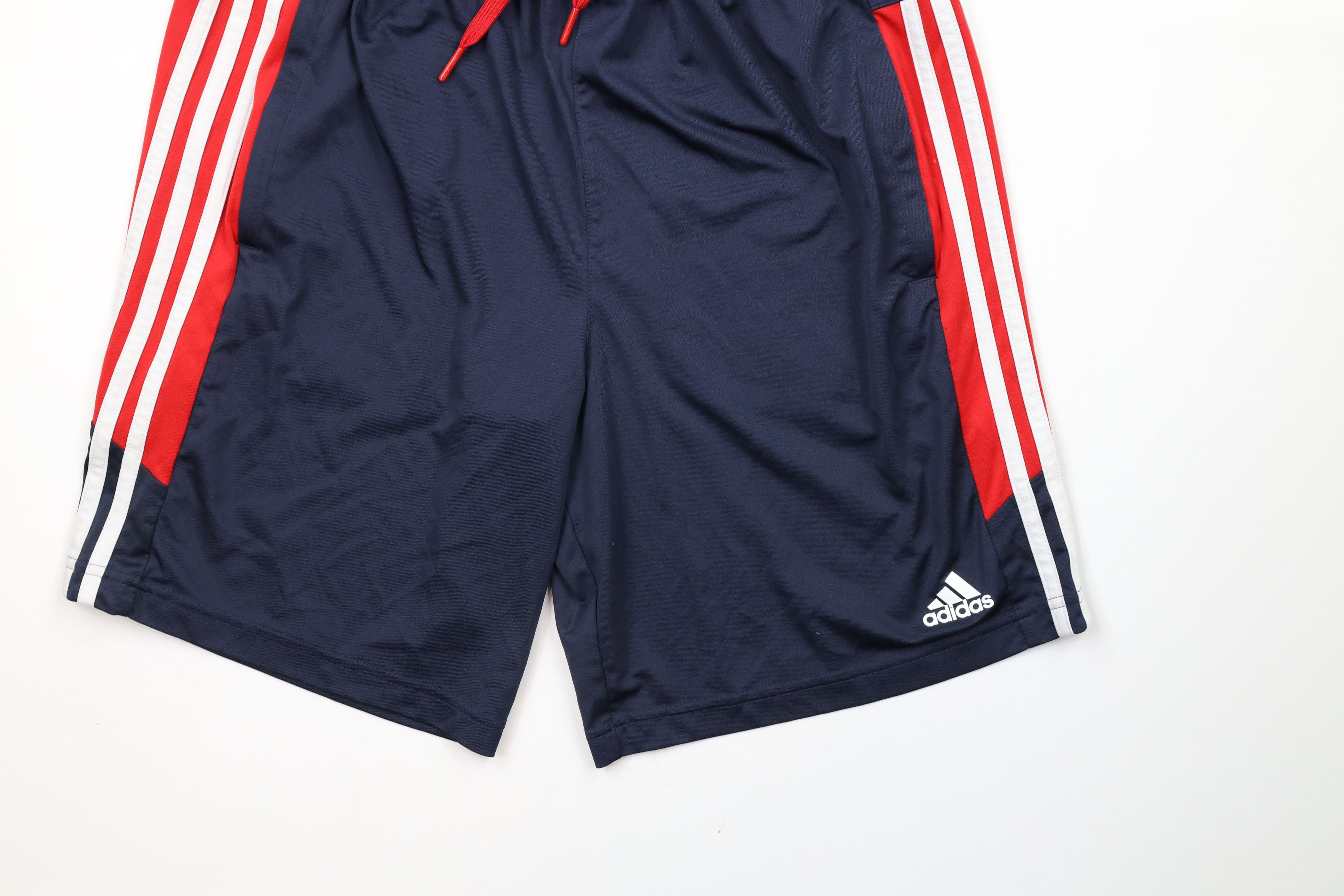 Adidas × Vintage Vintage Adidas Striped Running Jogging Soccer Shorts Blue Size US 32 / EU 48 - 4 Thumbnail