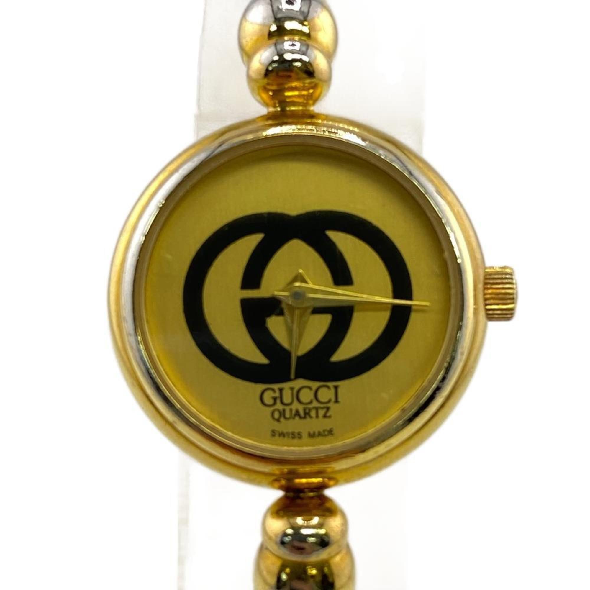 image of Gucci 2047L 088-847 Old Bangle Watch Quartz Wristwatch Gold Women's Z0006239