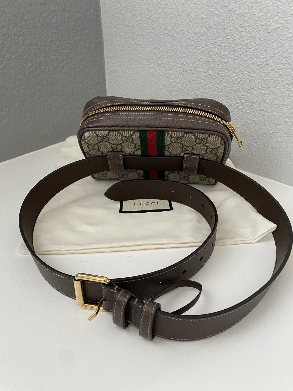 Gucci Authentic Gucci Ophidia belt bag/ bumbag Size 38 - 3 Thumbnail