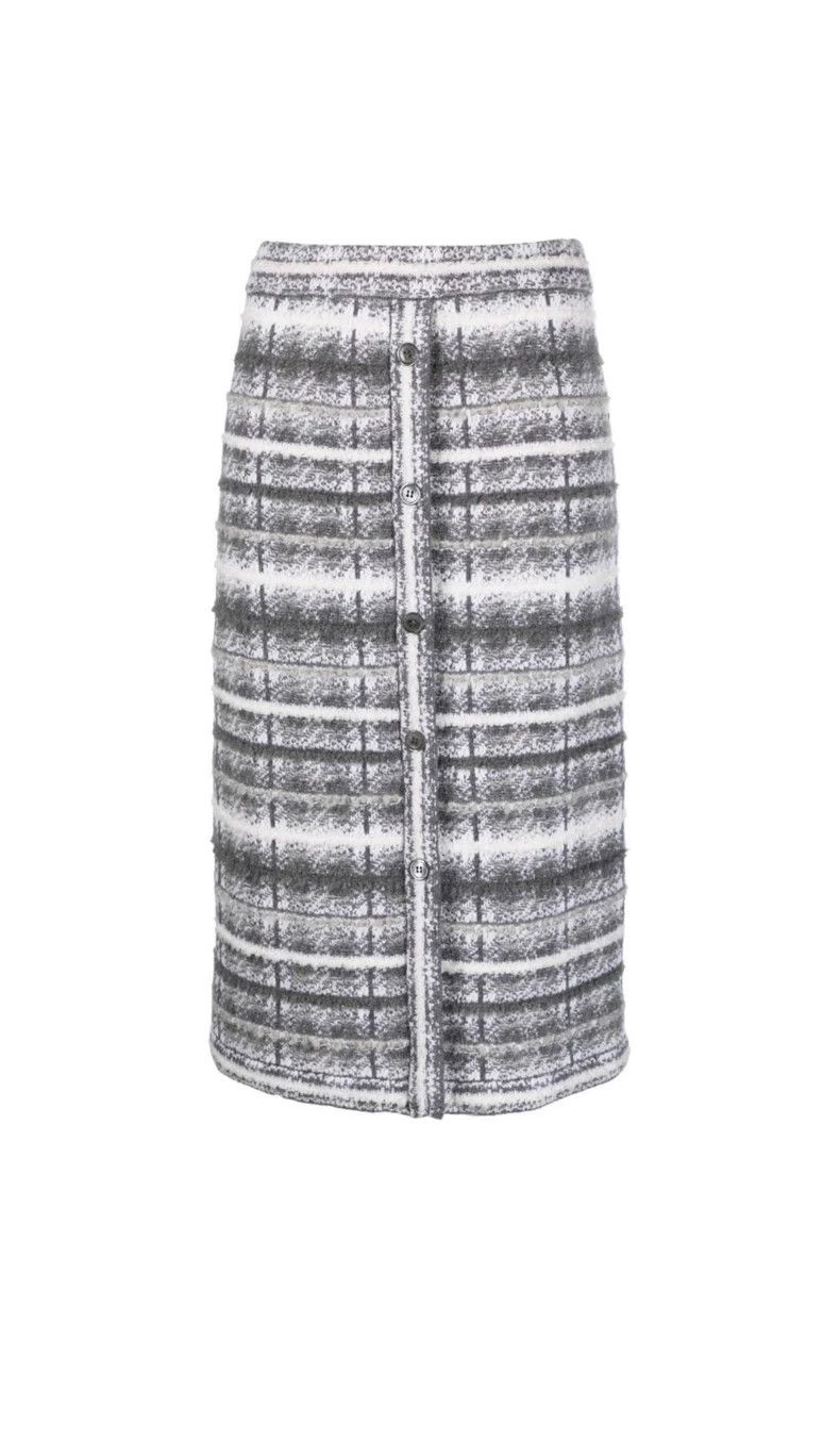 Thom Browne Thom Browne size38 Grain knit wool half length skirt Size 25" / US 0 / IT 36 - 1 Thumbnail