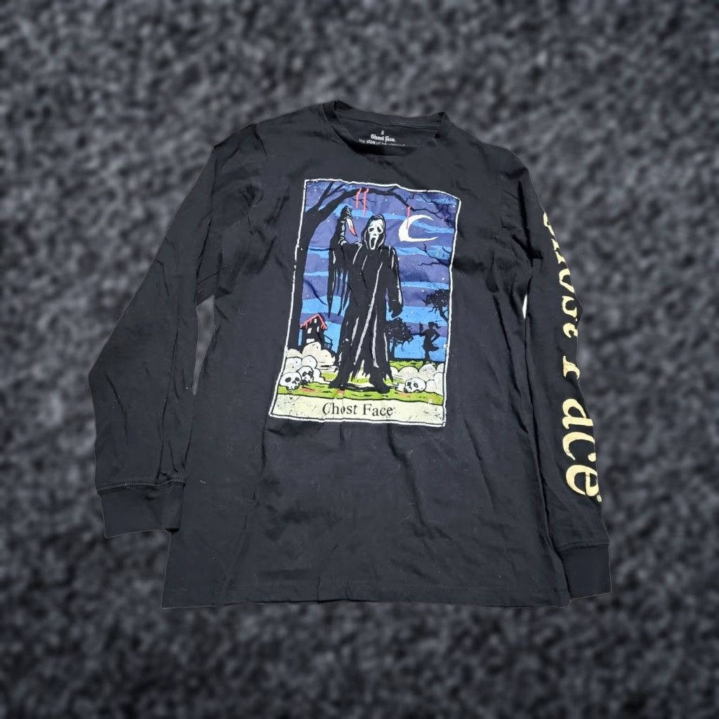 Vintage VINTAGE Ghost Face T Shirt Men S Graphic Print Halloween Horror 90s Cotton Short Sleeve Size US S / EU 44-46 / 1 - 1 Thumbnail