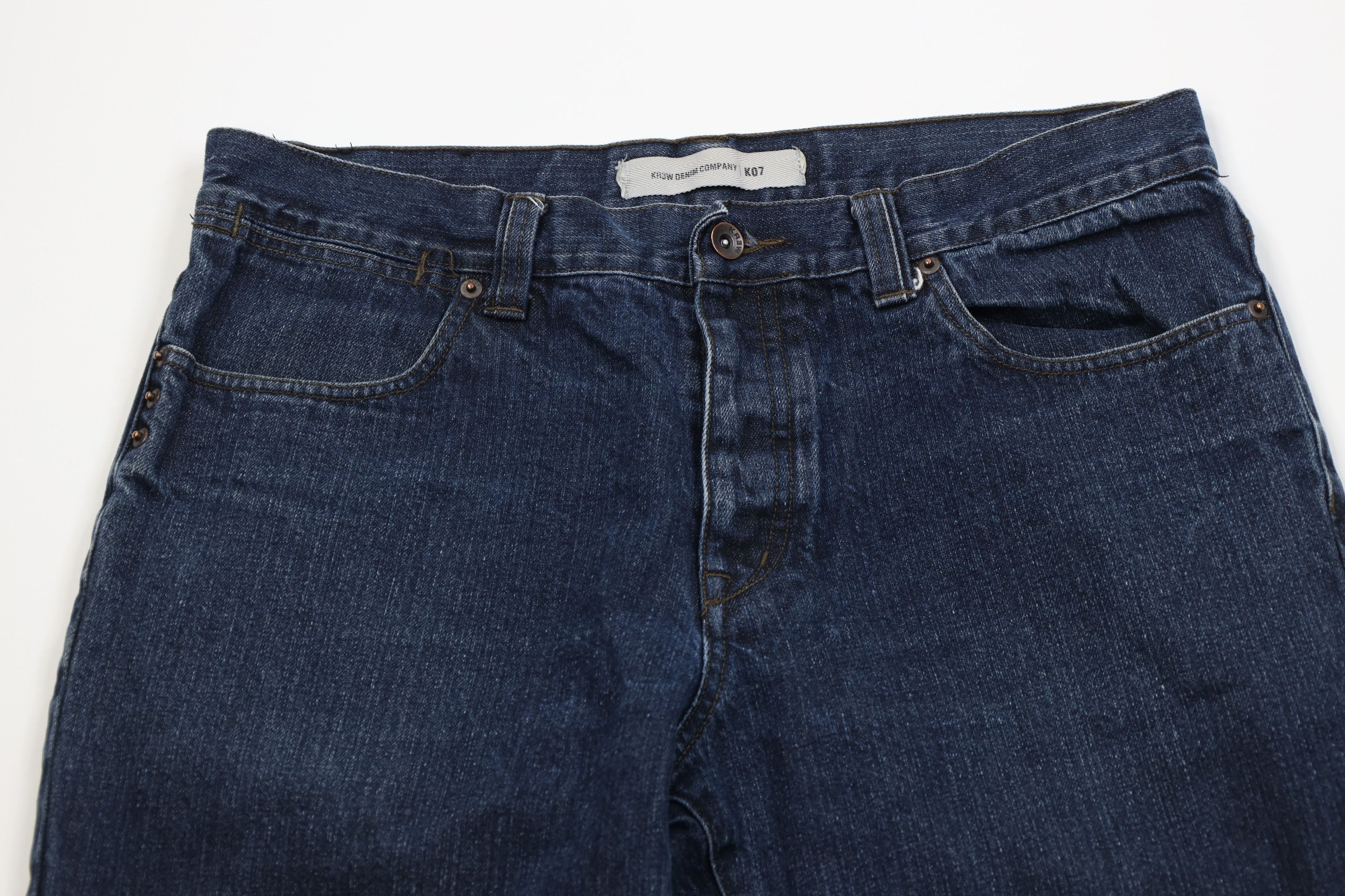 KREW Vintage 90s Y2K Krew Skateboarding Wide Leg Denim Jeans Blue Size US 36 / EU 52 - 2 Thumbnail