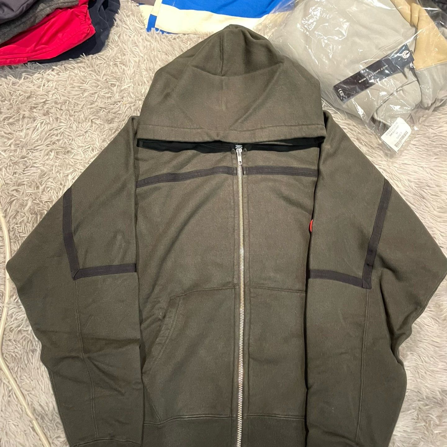 Cav Empt CAV EMPT C.E 23AW Ribbed Zip Sweatshirt Size US M / EU 48-50 / 2 - 1 Thumbnail