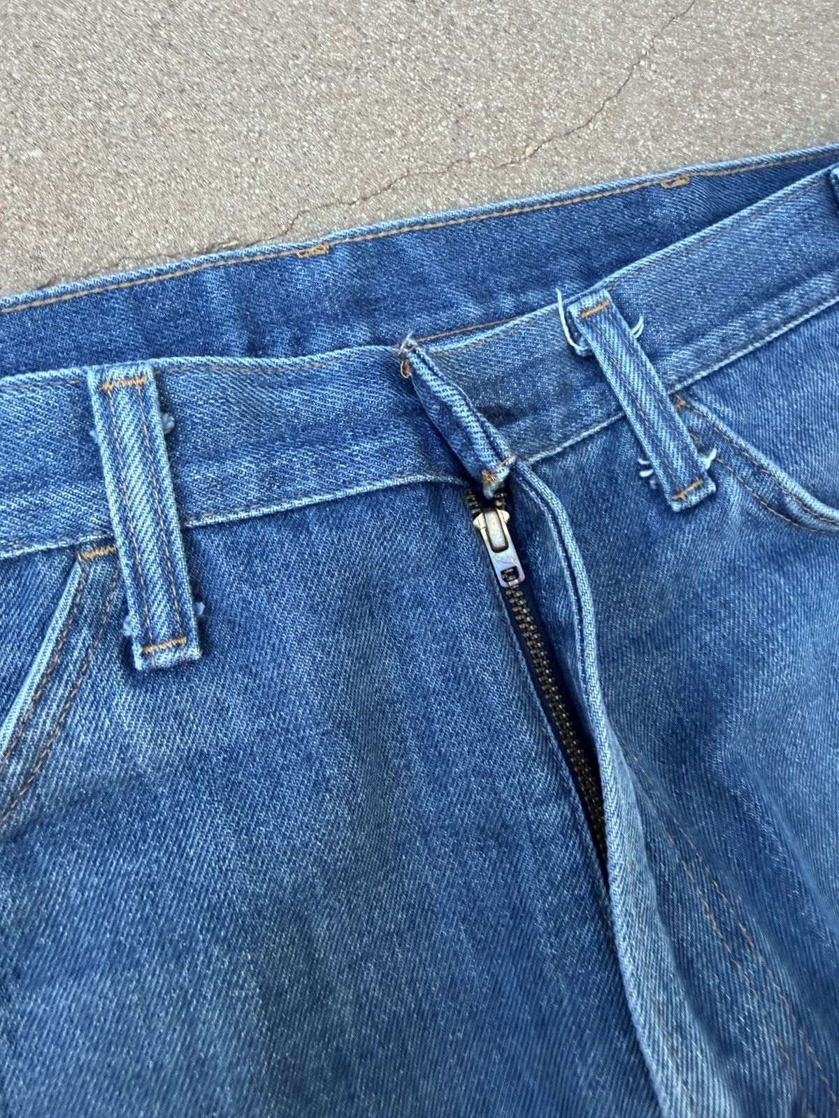 Levi's Vtg 70’s Levi’s 646 Orange Tab Bellbottom Flare Jeans 35x29 Size US 35 - 5 Thumbnail