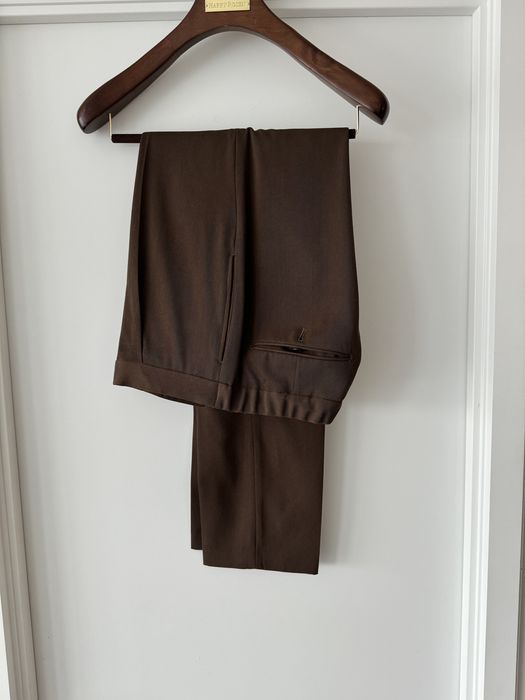 United Arrows Camoshita Easy Pants Brown 100 wool Grailed