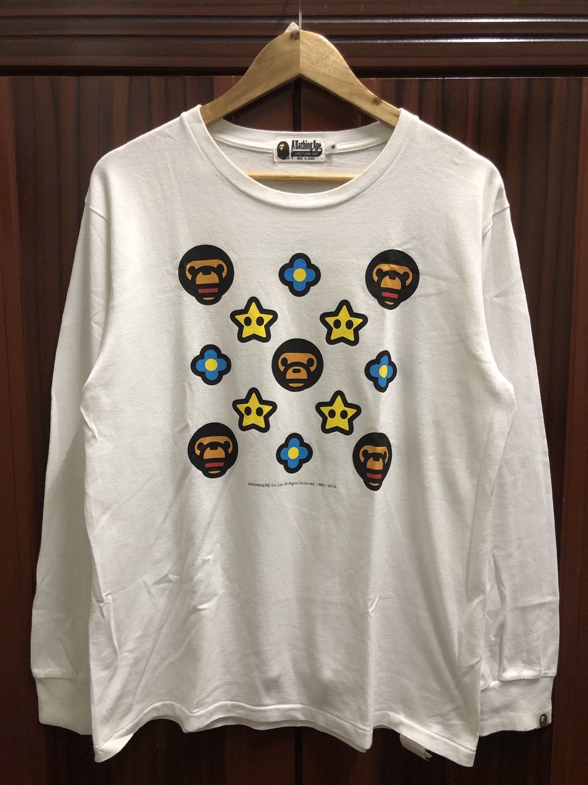 Bape 2003 Baby Milo Louis Vuitton Monogram Long Sleeve Shirts Size US M / EU 48-50 / 2 - 1 Thumbnail