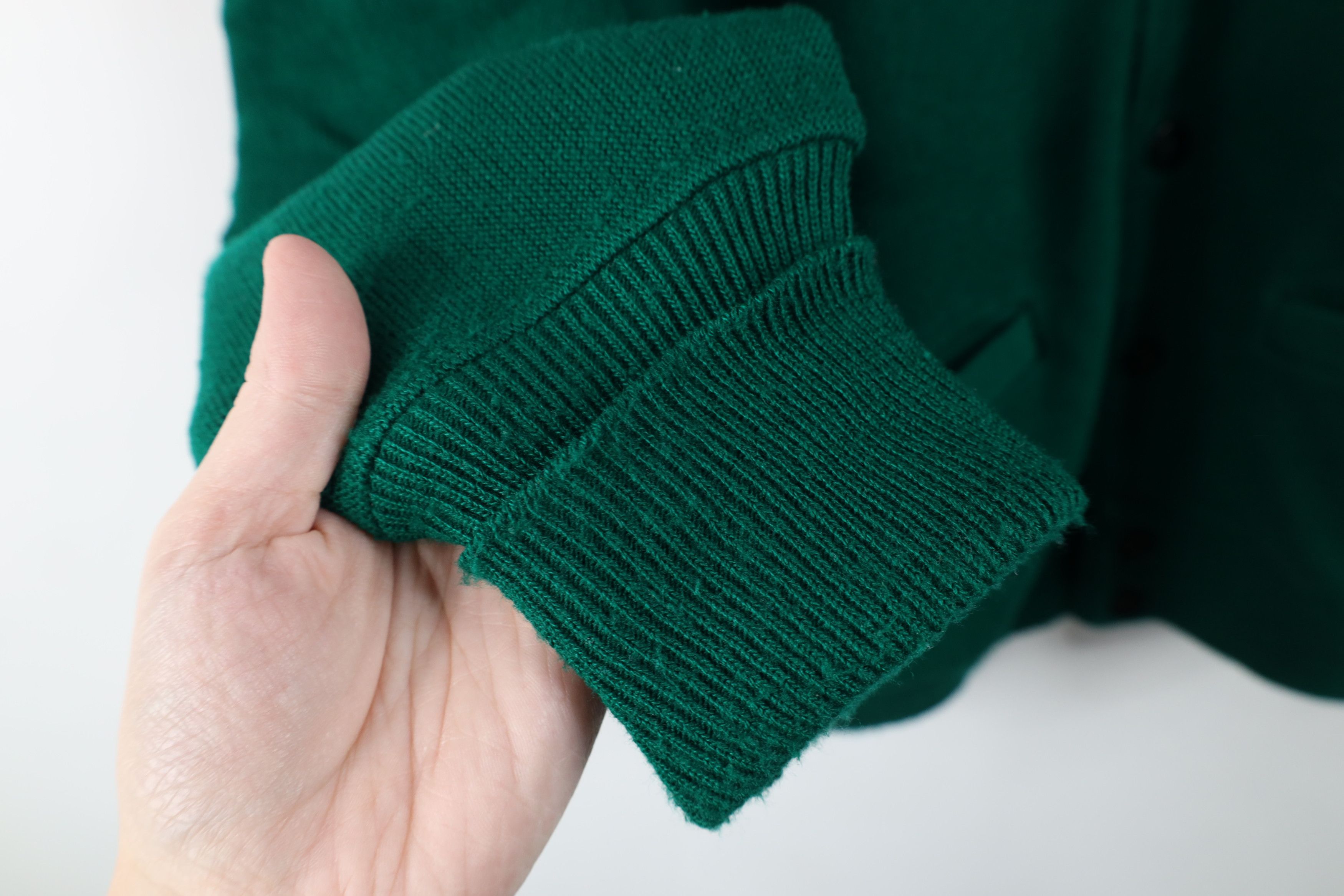 Vintage Vintage 70s Streetwear Cobain Cardigan Sweater Green USA Size US M / EU 48-50 / 2 - 6 Thumbnail
