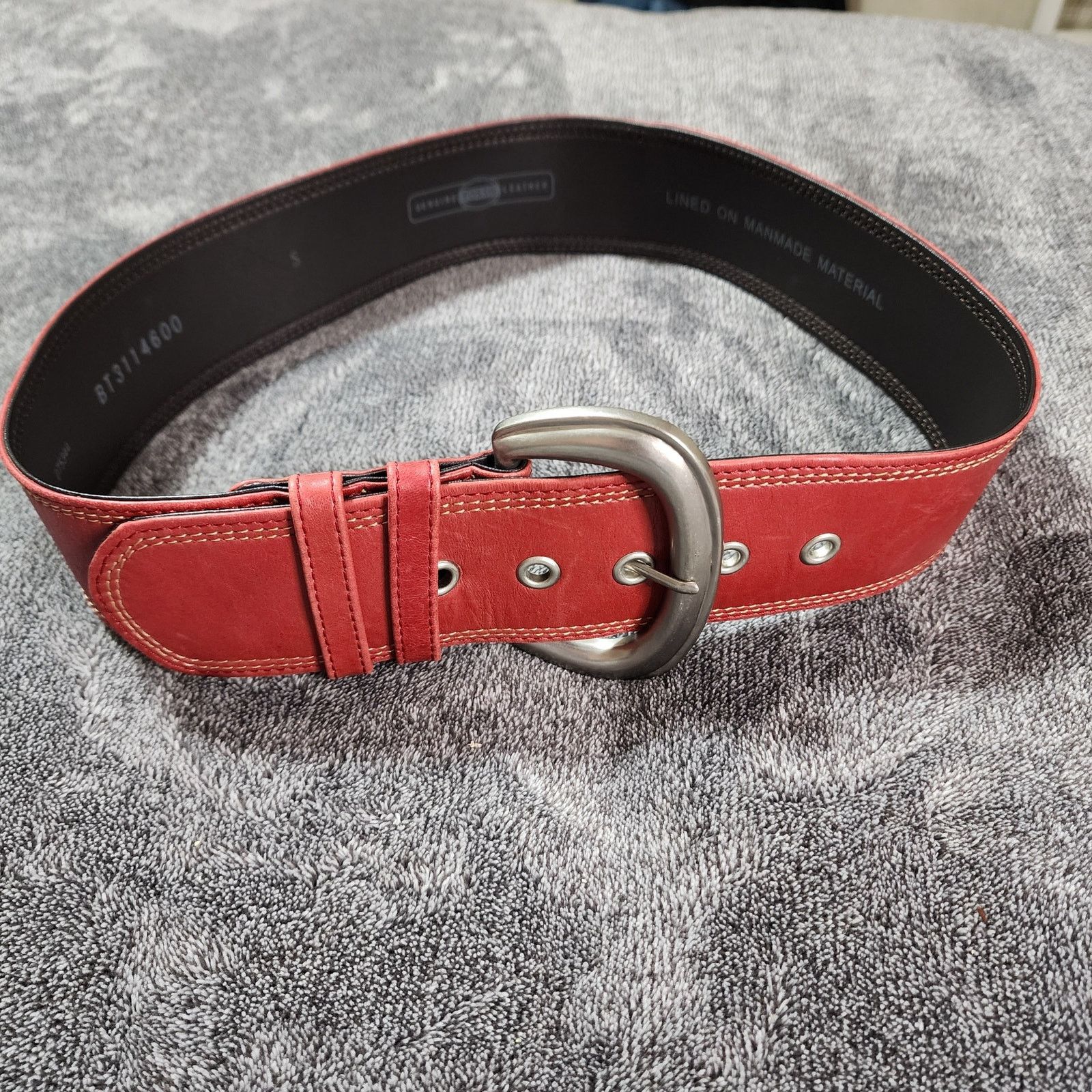 Fossil Red Fossil Leather Fashion Belt C Size ONE SIZE - 1 Thumbnail
