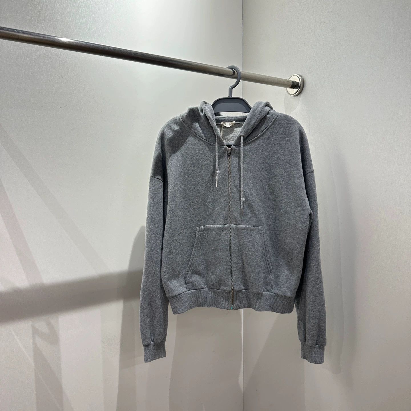 Celine Celine apr501 Logo Hooded Zip-Up Jacket M Cotton Size M / US 6-8 / IT 42-44 - 2 Thumbnail