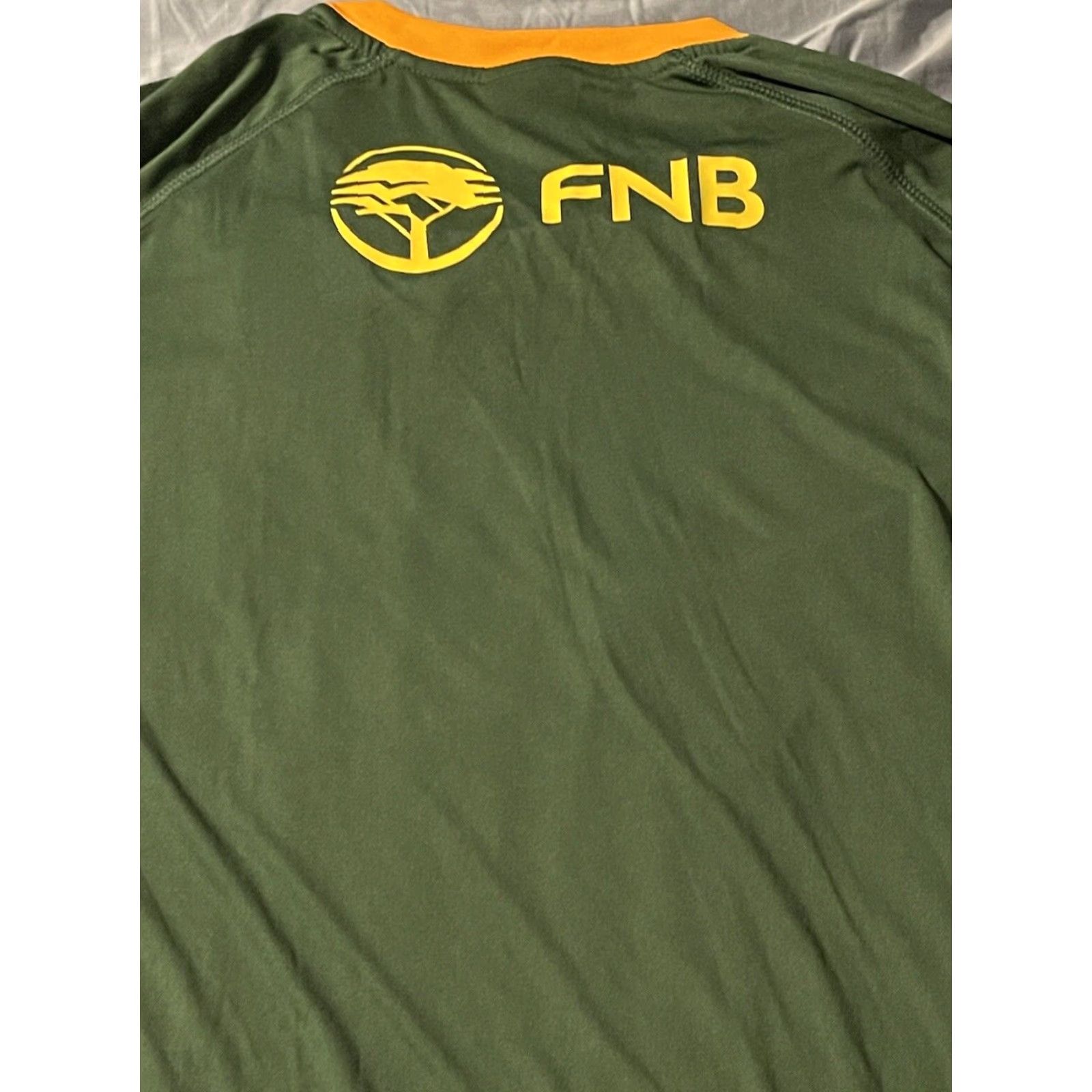 Asics ASICS South Africa Rugby SB Home Fan Tee Short Sleeve Green Mens T-Shirt XXL Size US XXL / EU 58 / 5 - 4 Thumbnail