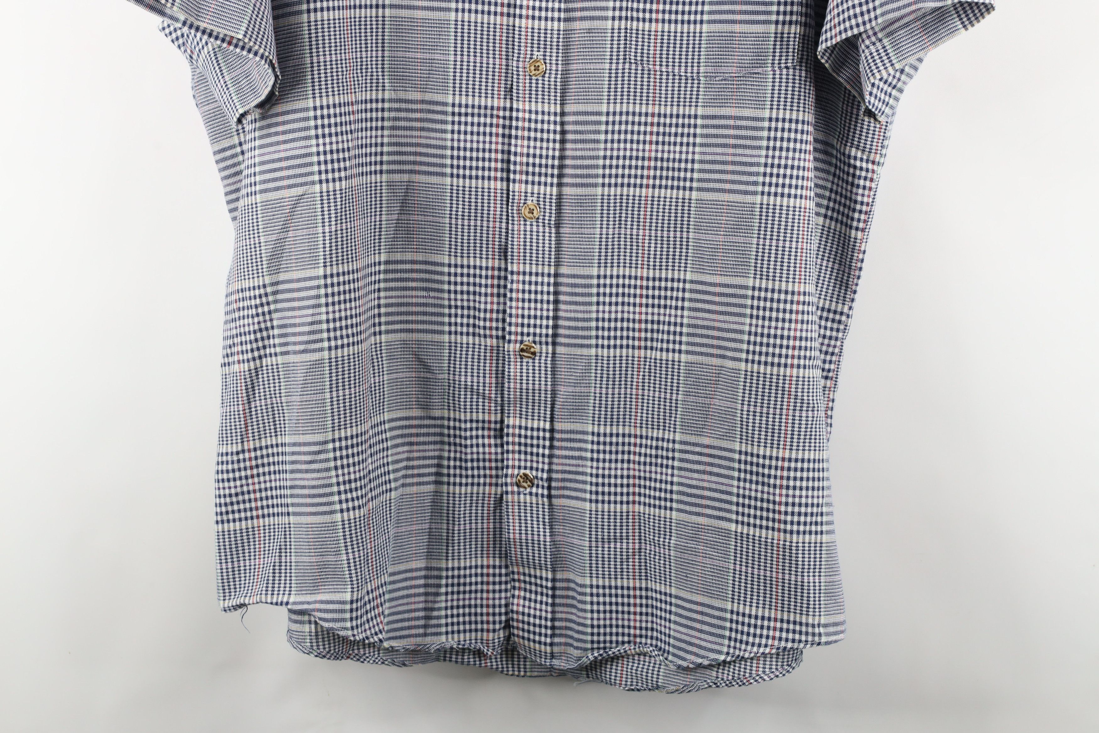 Vintage Vintage 90s Streetwear Plaid Houndstooth Button Shirt USA Size US XL / EU 56 / 4 - 3 Thumbnail
