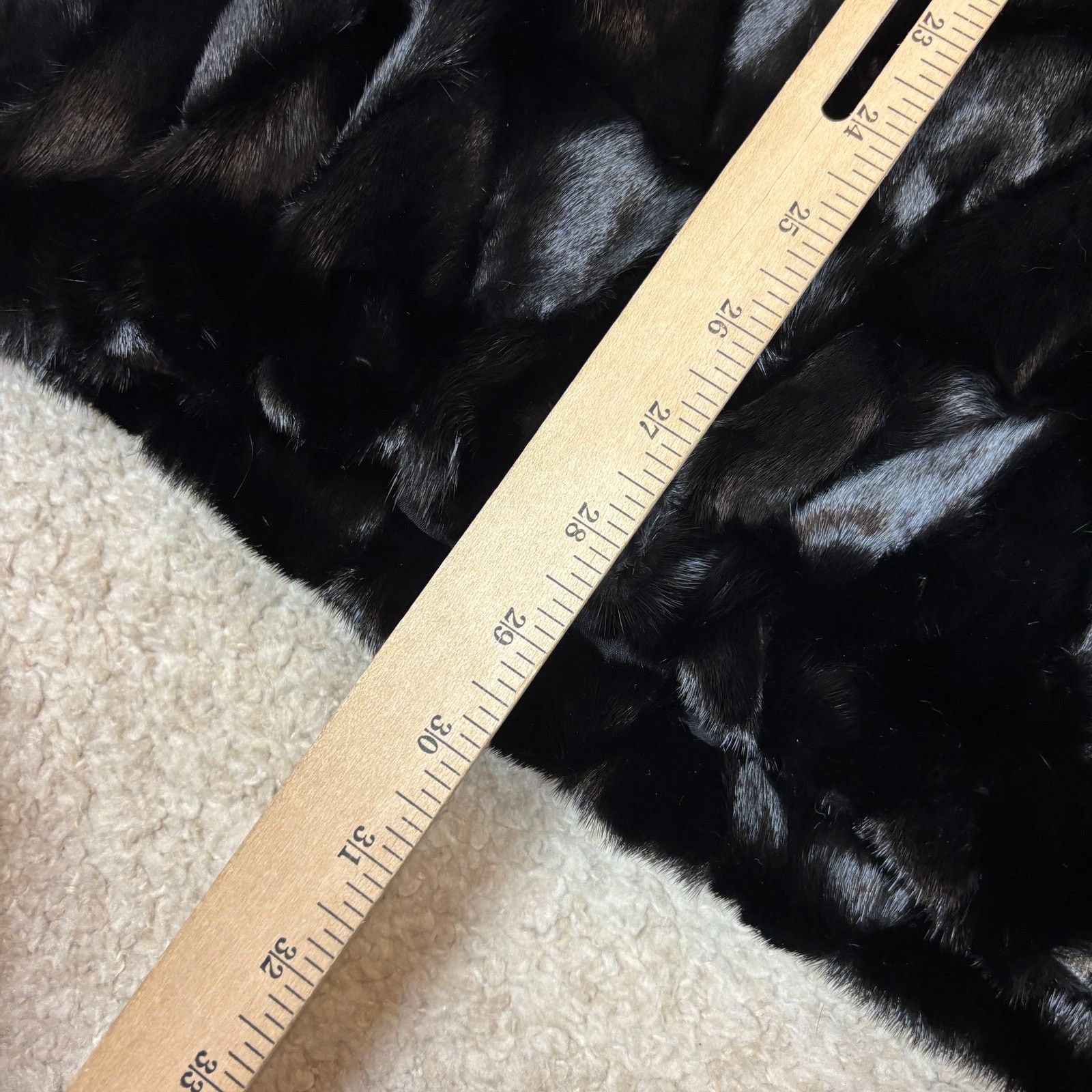 Vintage Vintage Lazare's Furs Pieced Mink Fur Hooded Jacket Size 50 Size US L / EU 52-54 / 3 - 6 Thumbnail