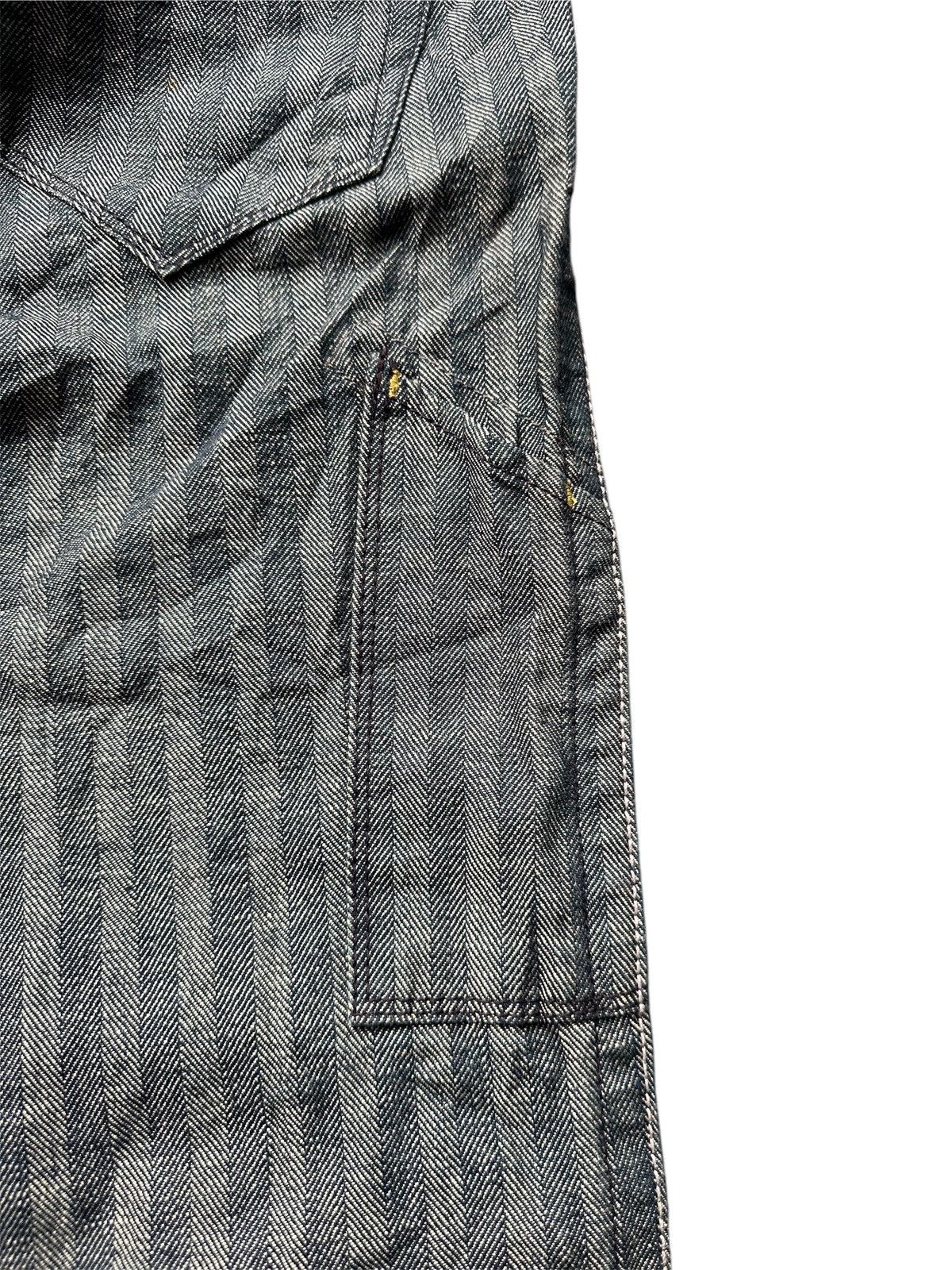 If Six Was Nine × Japanese Brand × Le Grande Bleu (L.G.B.) Blue Way Carpenter Flared Jeans Size 31" - 6 Thumbnail