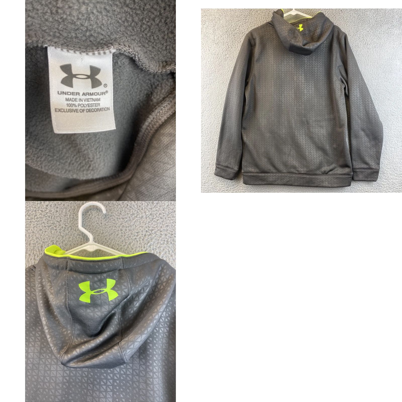 Under Armour VINTAGE Under Armour Hoodie Gray Adult Small Pullover 88-30 Mens S Size US S / EU 44-46 / 1 - 8 Thumbnail