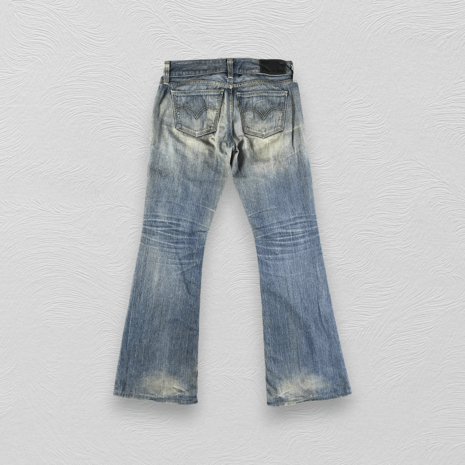 Levi's Vintage Levis 596 Jeans Flare Denim KJ2213 Size US 29 - 2 Thumbnail