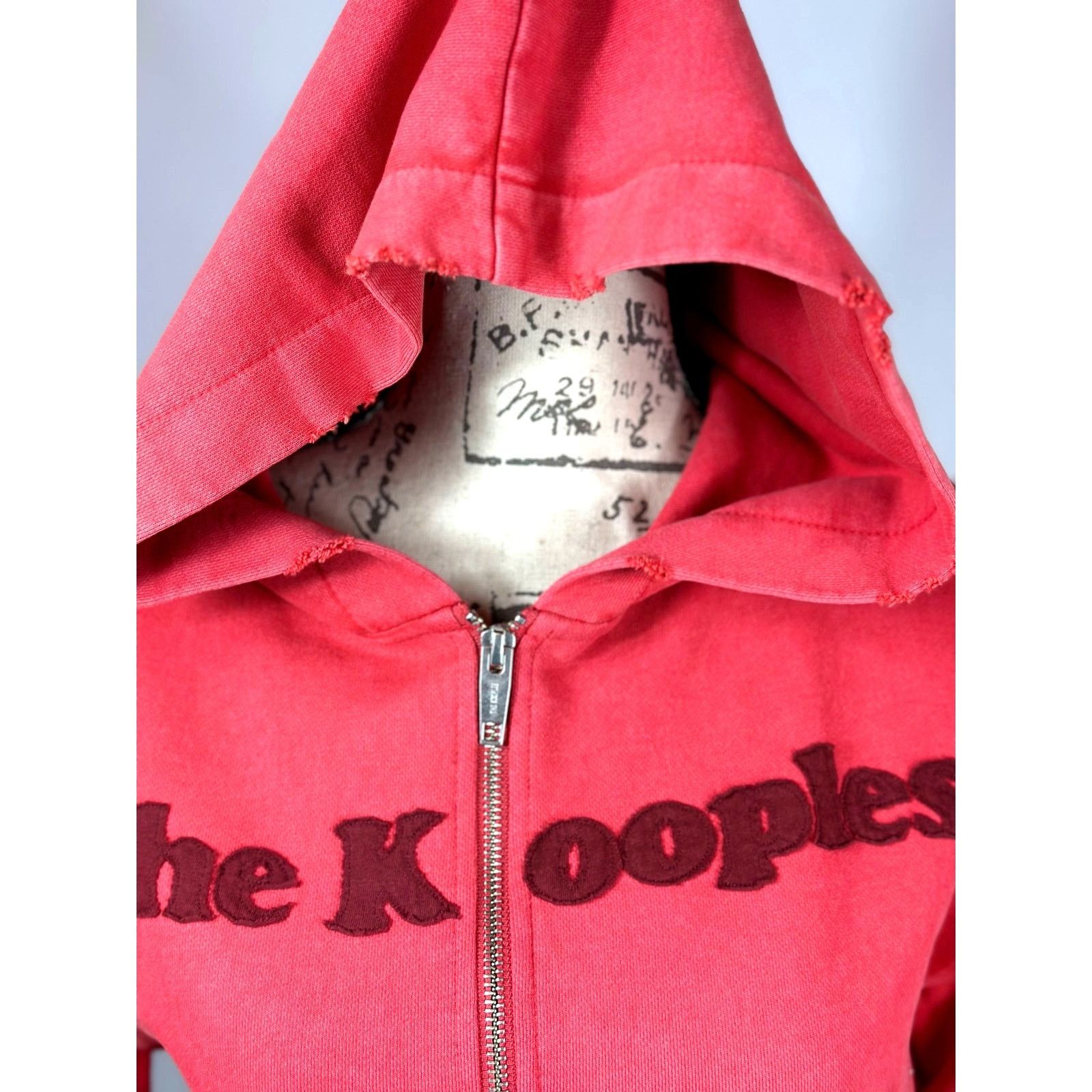 The Kooples The Kooples Text-Appliqué Zip-Through Cotton-Jersey Hoodie 4 Size S / US 4 / IT 40 - 11 Thumbnail