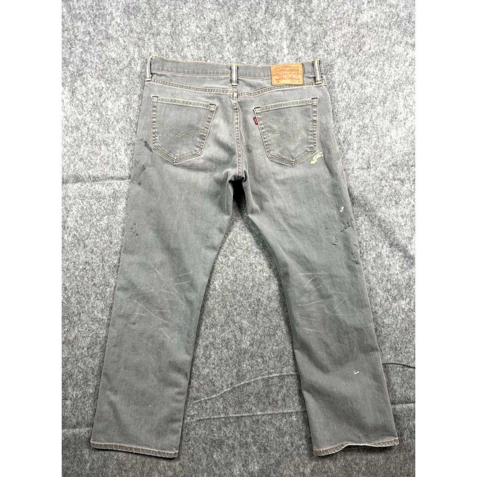 Levi's VINTAGE Levi's 504 Jeans Mens Light Gray Regular Fit Straight Leg 34x30 90s 80s City Denim Size US 34 / EU 50 - 2 Thumbnail