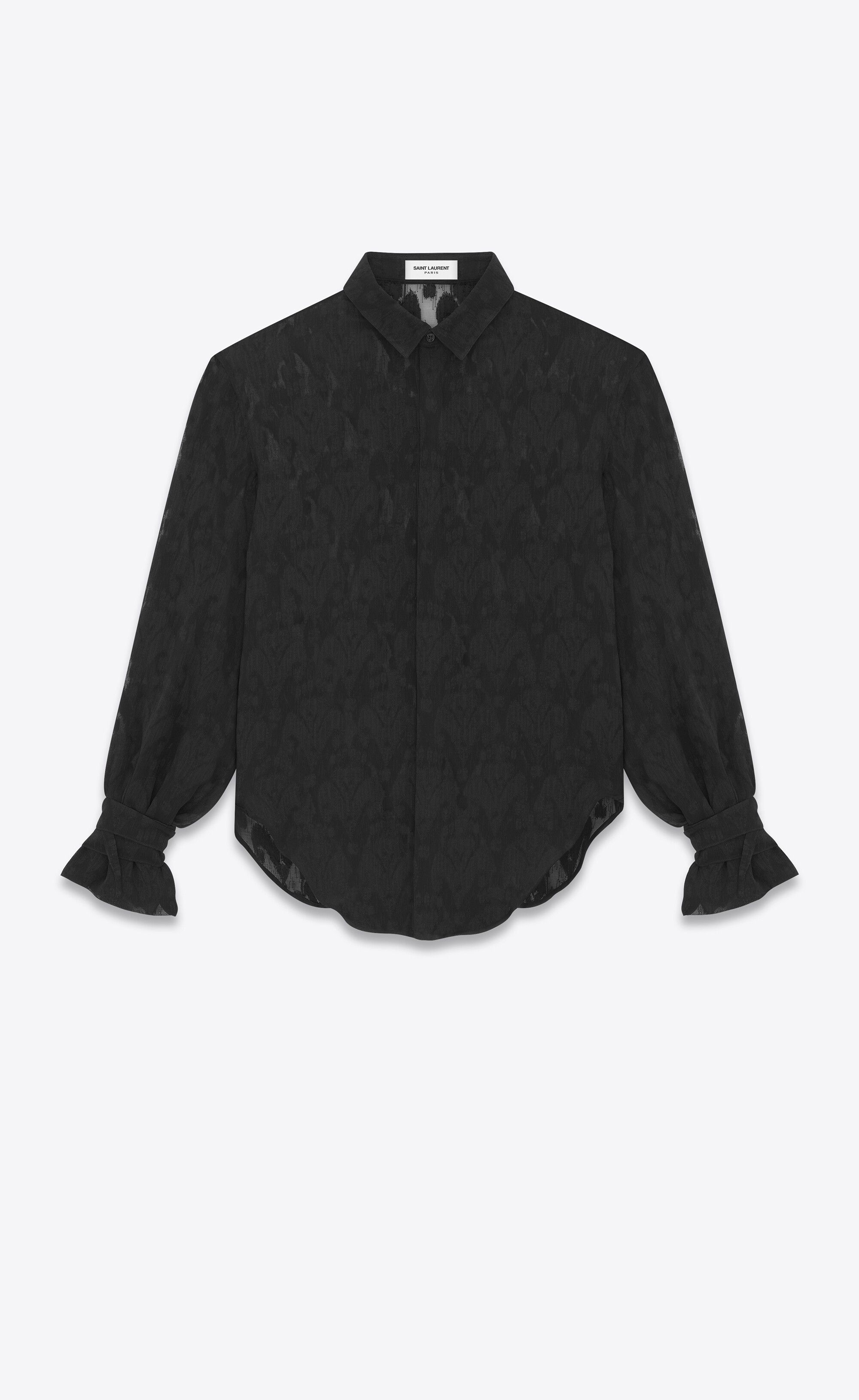 o1s1wg110724 Silk Shirt in Black