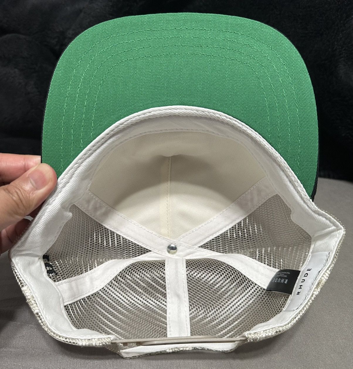 Rhude Rhude Triple R Trucker Hat SnapBack Size ONE SIZE - 6 Thumbnail
