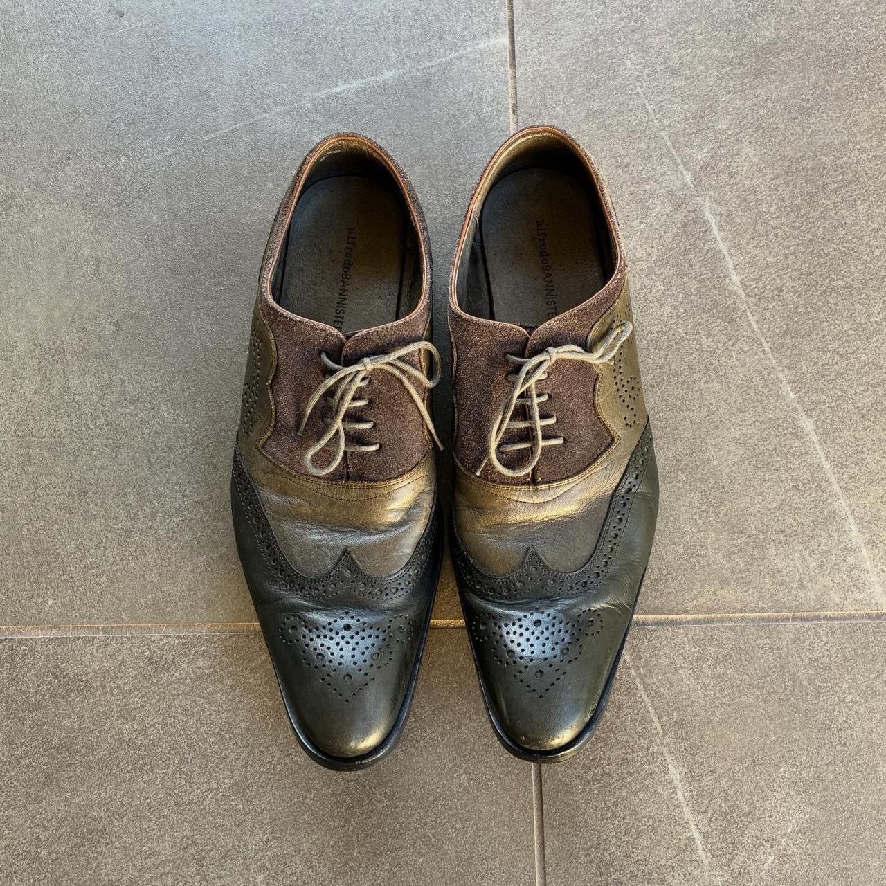 Alfredo Bannister Japanese brand Alfredobannister brogue style pointed shoes Size US 11 / EU 44 - 2 Thumbnail