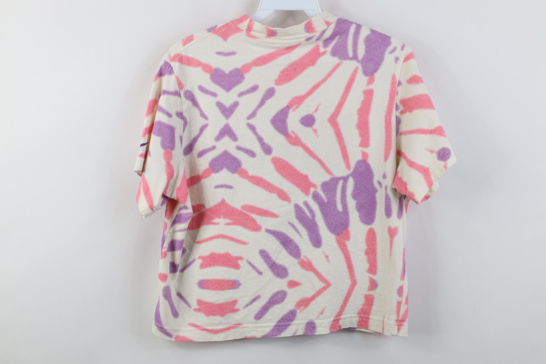Nike Vintage Y2K Nike Cropped Tie Dye Sun Astrology T-Shirt Size L / US 10 / IT 46 - 12 Thumbnail