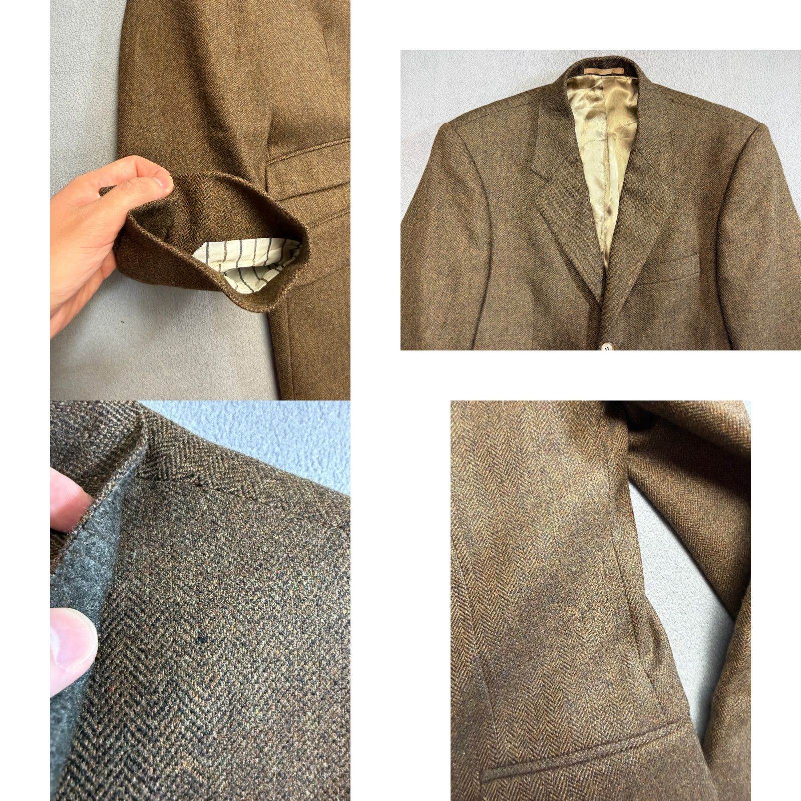 Aquascutum VINTAGE Aquascutum of London England blazer Brown wool size 36R mens Size 36R - 9 Thumbnail