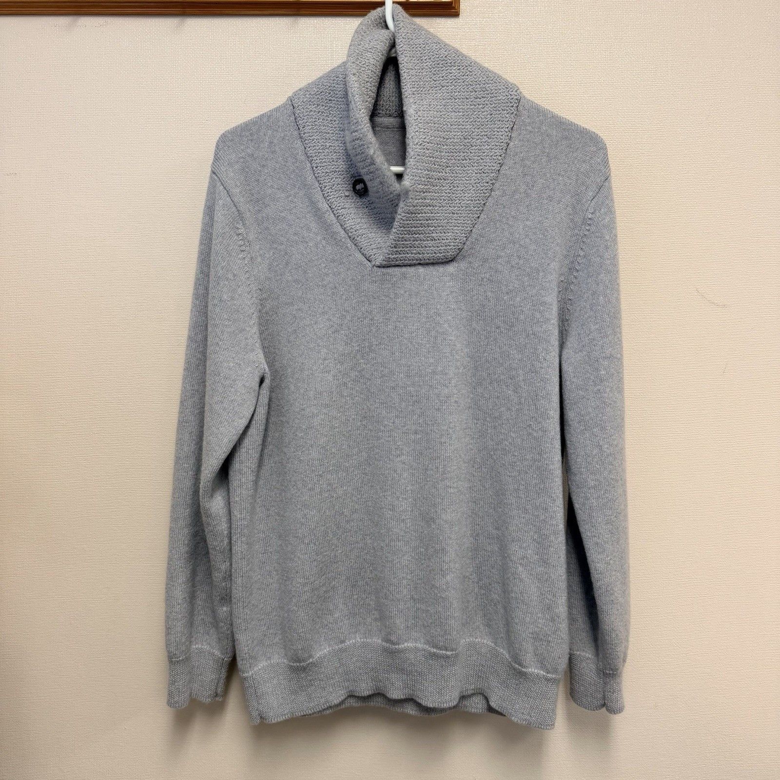 G/FORE G/FORE Merino Wool Shawl Collar Sweater Gray Pullover M Size US M / EU 48-50 / 2 - 4 Thumbnail