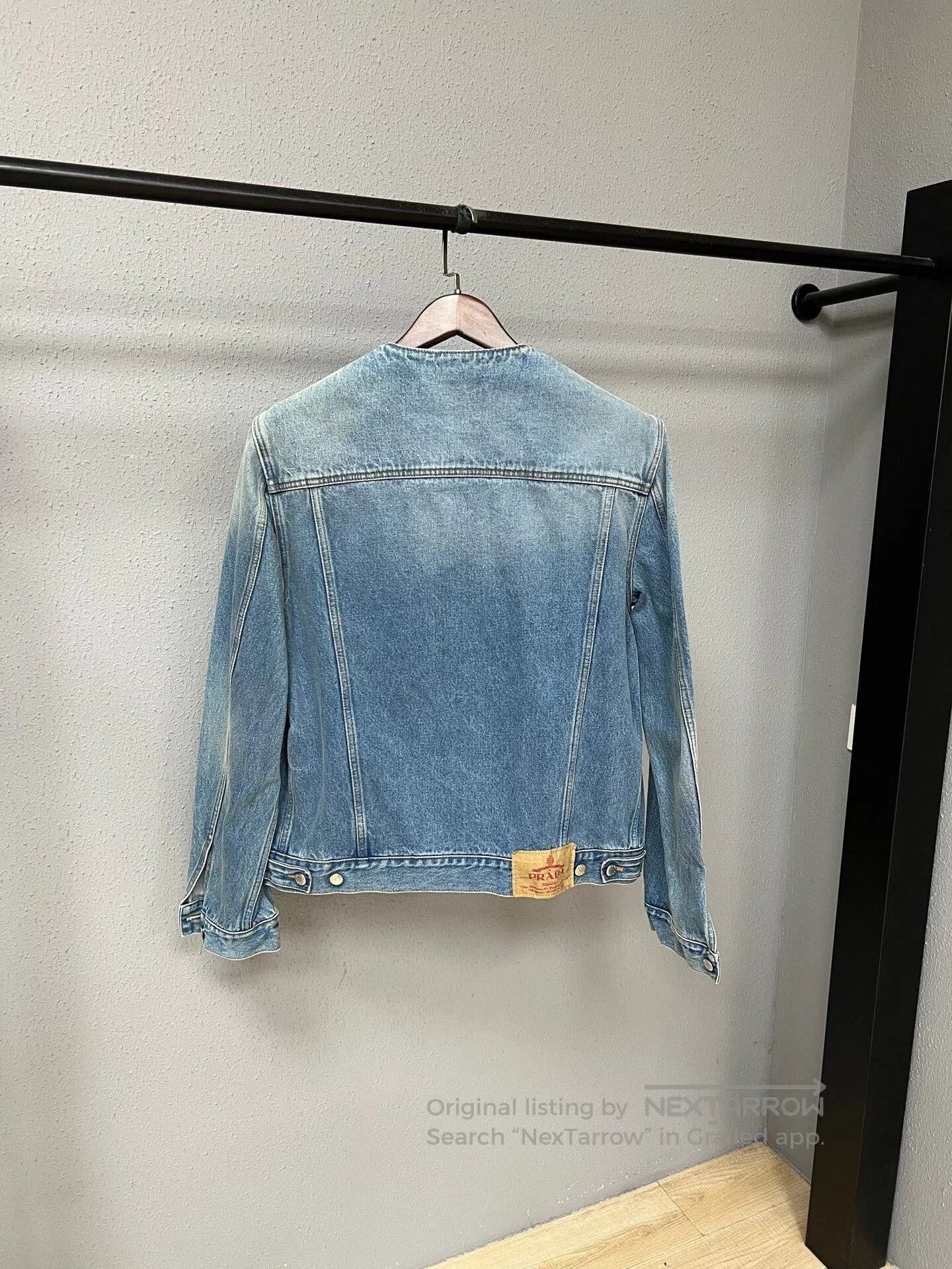 Prada prada denim jacket with triangle logo. Size US XL / EU 56 / 4 - 2 Thumbnail