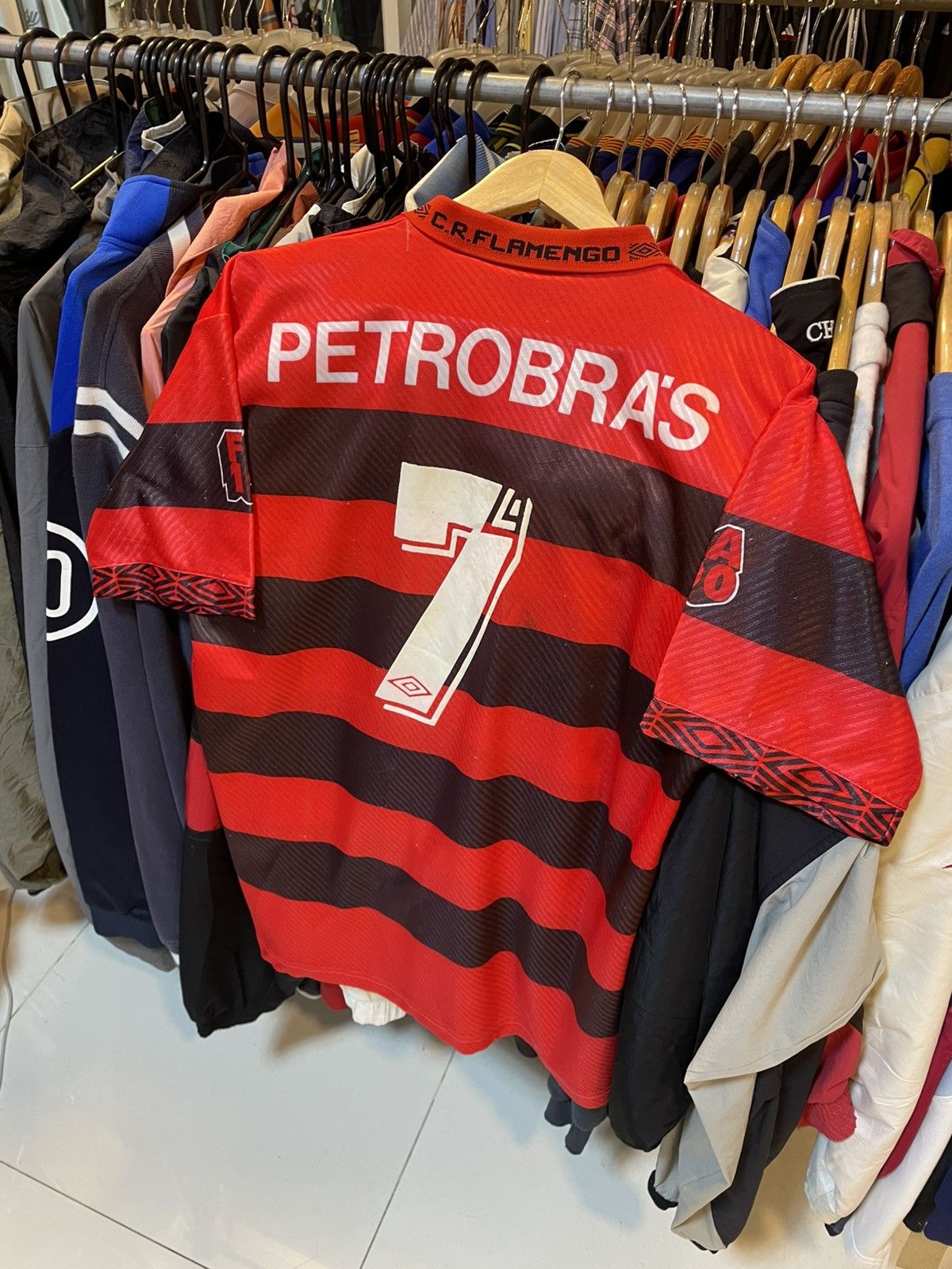 Umbro Rare Vintage 1994-1995 CR Flamengo Home Kit Size US M / EU 48-50 / 2 - 3 Thumbnail