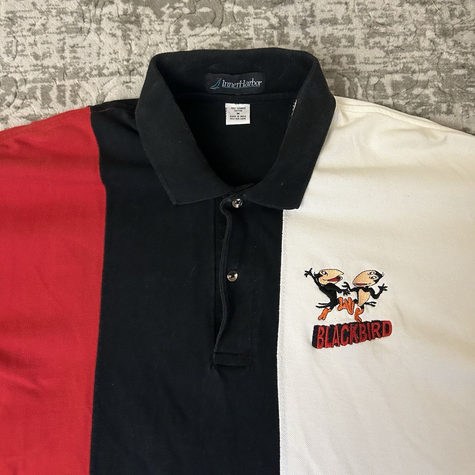 Other Vtg Inner Harbor Blackbird Color Block Polo Shirt Mens Sz M Size US M / EU 48-50 / 2 - 2 Thumbnail