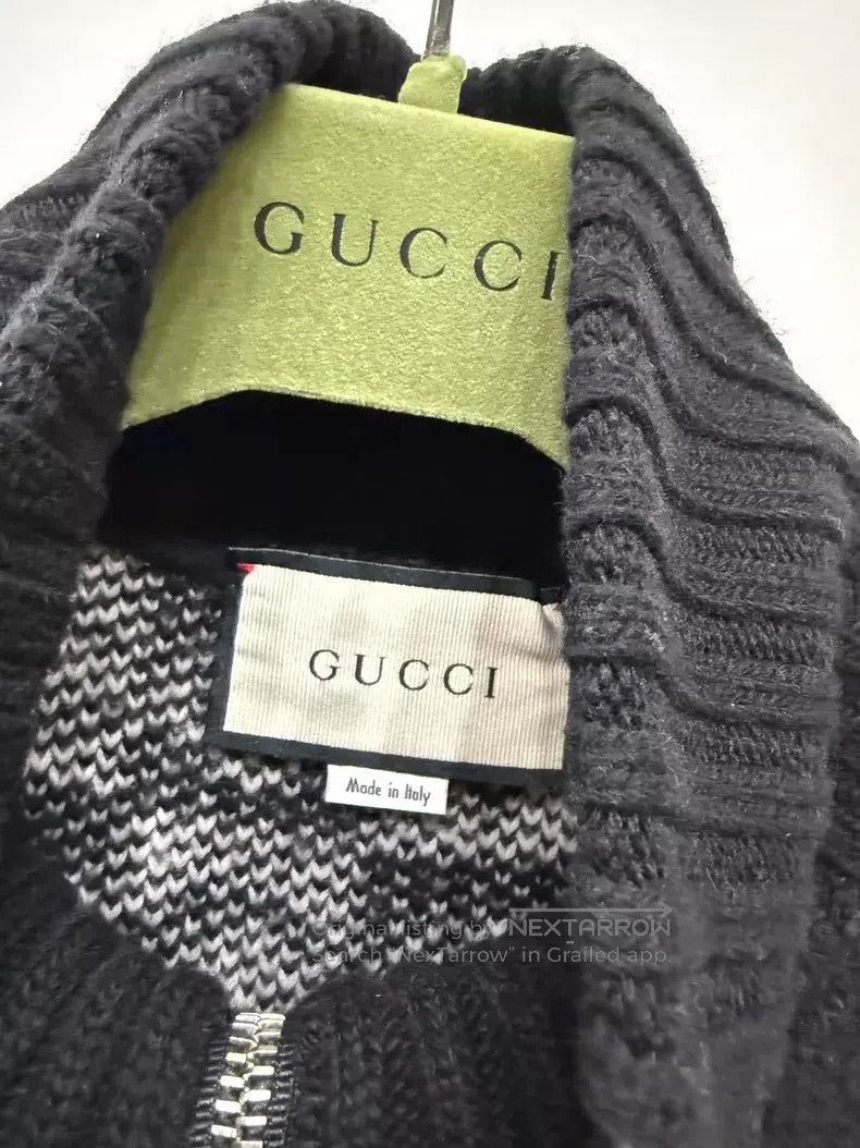Gucci Gucci Black and white letter logo jacket Size US S / EU 44-46 / 1 - 4 Thumbnail