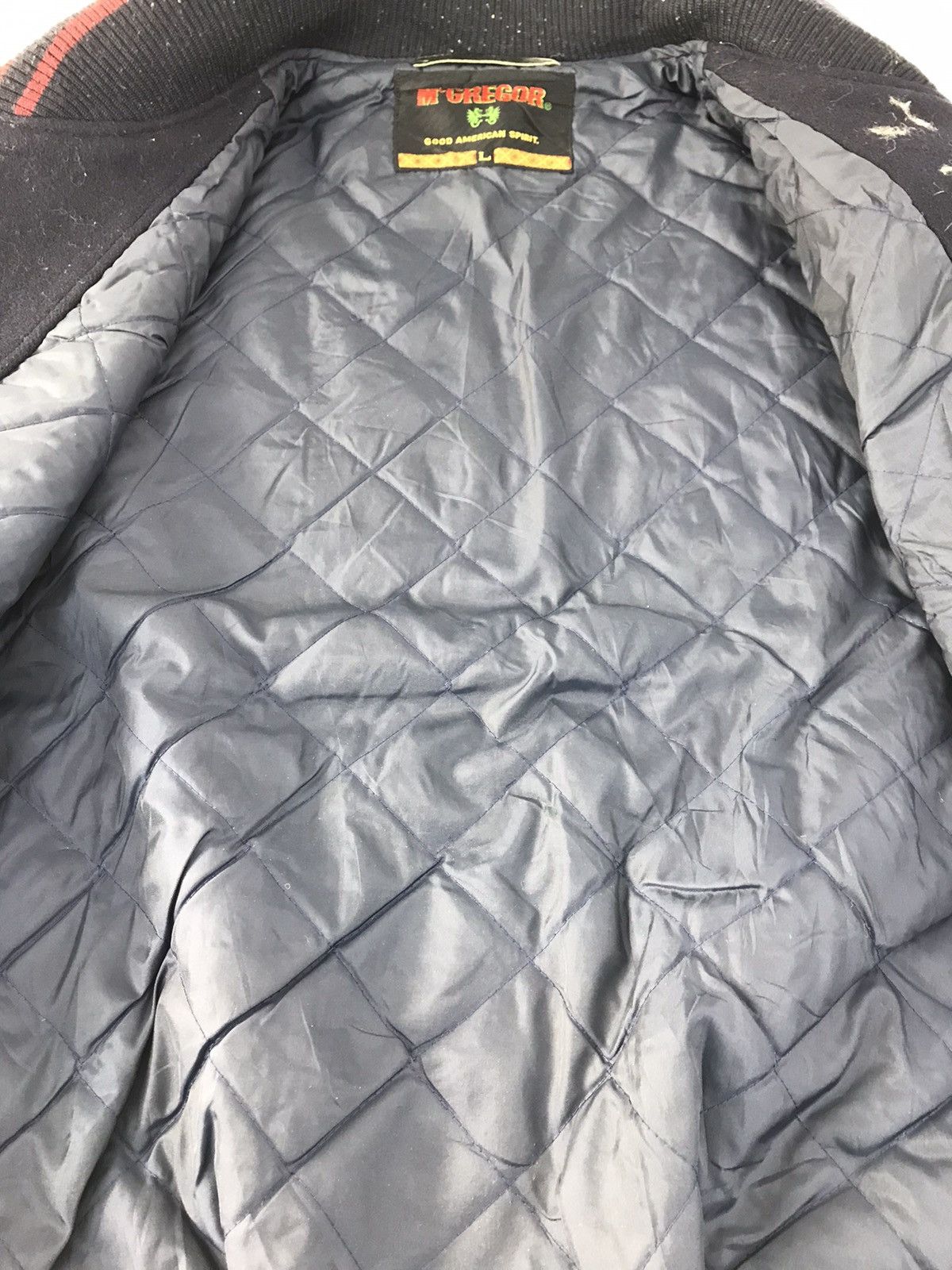 Vintage McGregor Varsity Jacket Wool Sleeve Quilted Padded Inner Size US L / EU 52-54 / 3 - 6 Thumbnail