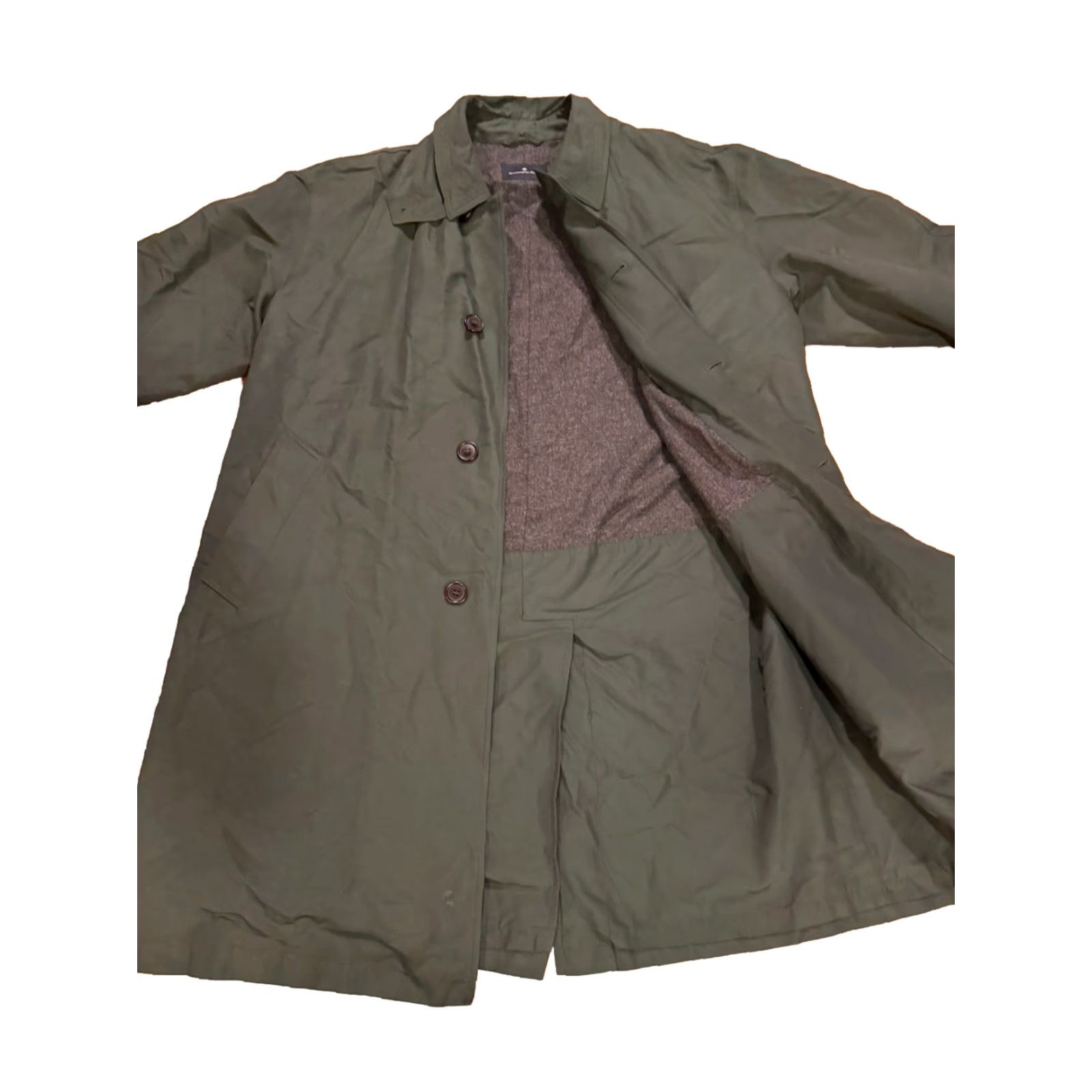 Ermenegildo Zegna VINTAGE Ermenegildo Zegna Men’s Trench Coat Jacket 1 Green Small Regular Size Italy Waterproof Size US S / EU 44-46 / 1 - 7 Thumbnail