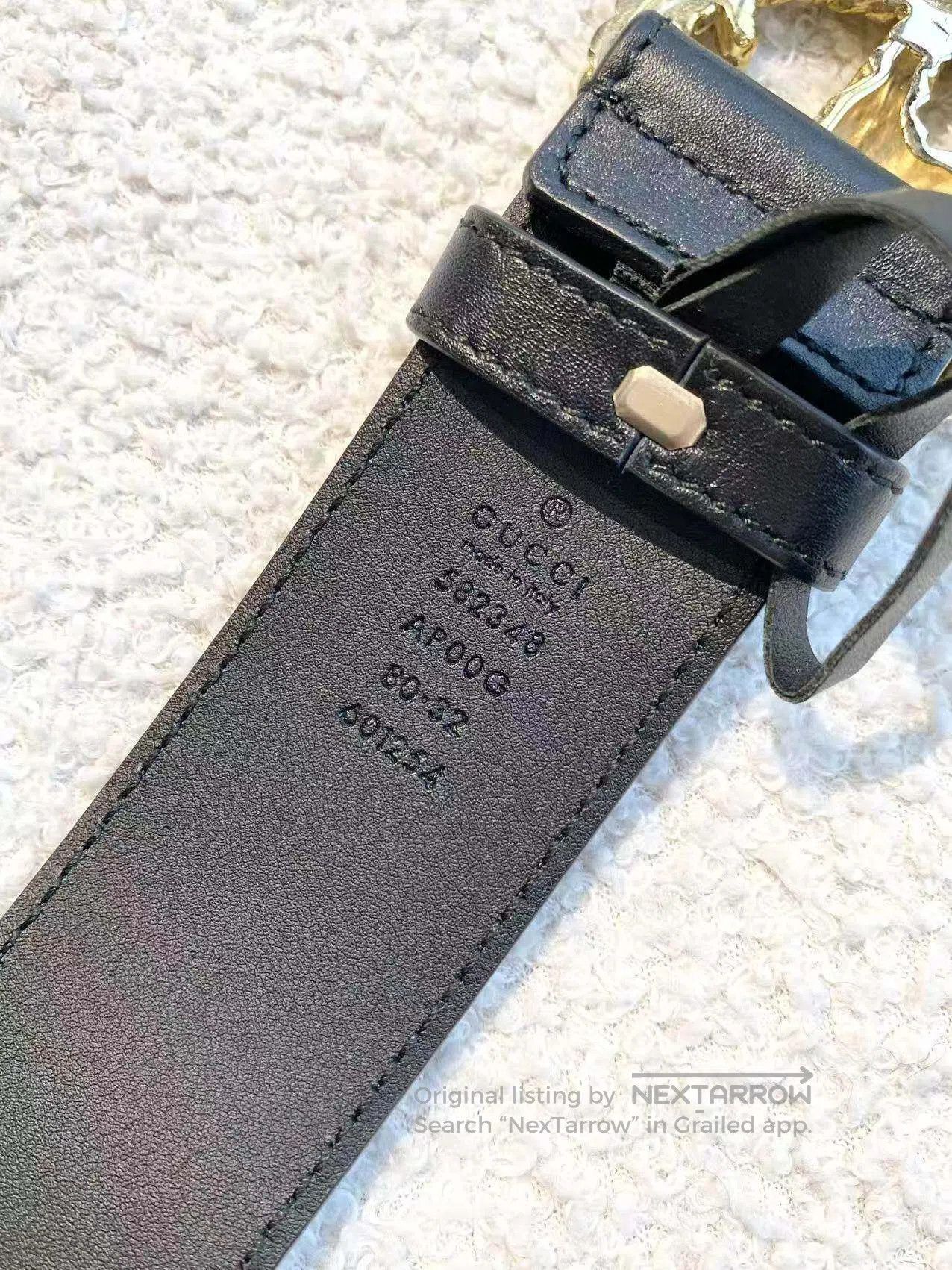 Gucci Guicci Size 80 Spiral pattern double G belt| Size ONE SIZE - 5 Thumbnail