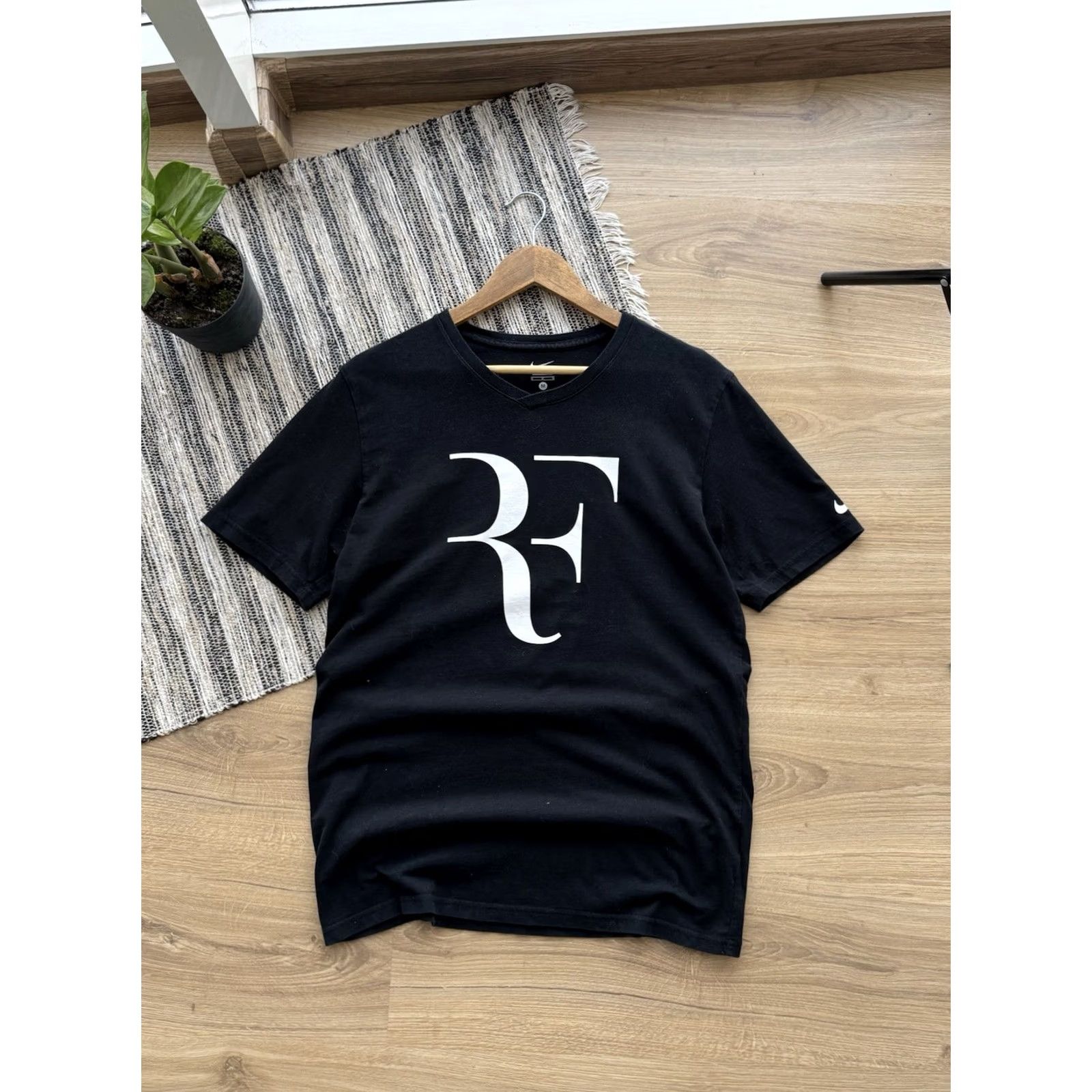 Nike VINTAGE Nike Roger Federer T-Shirt Black M Men Size US M / EU 48-50 / 2 - 3 Thumbnail